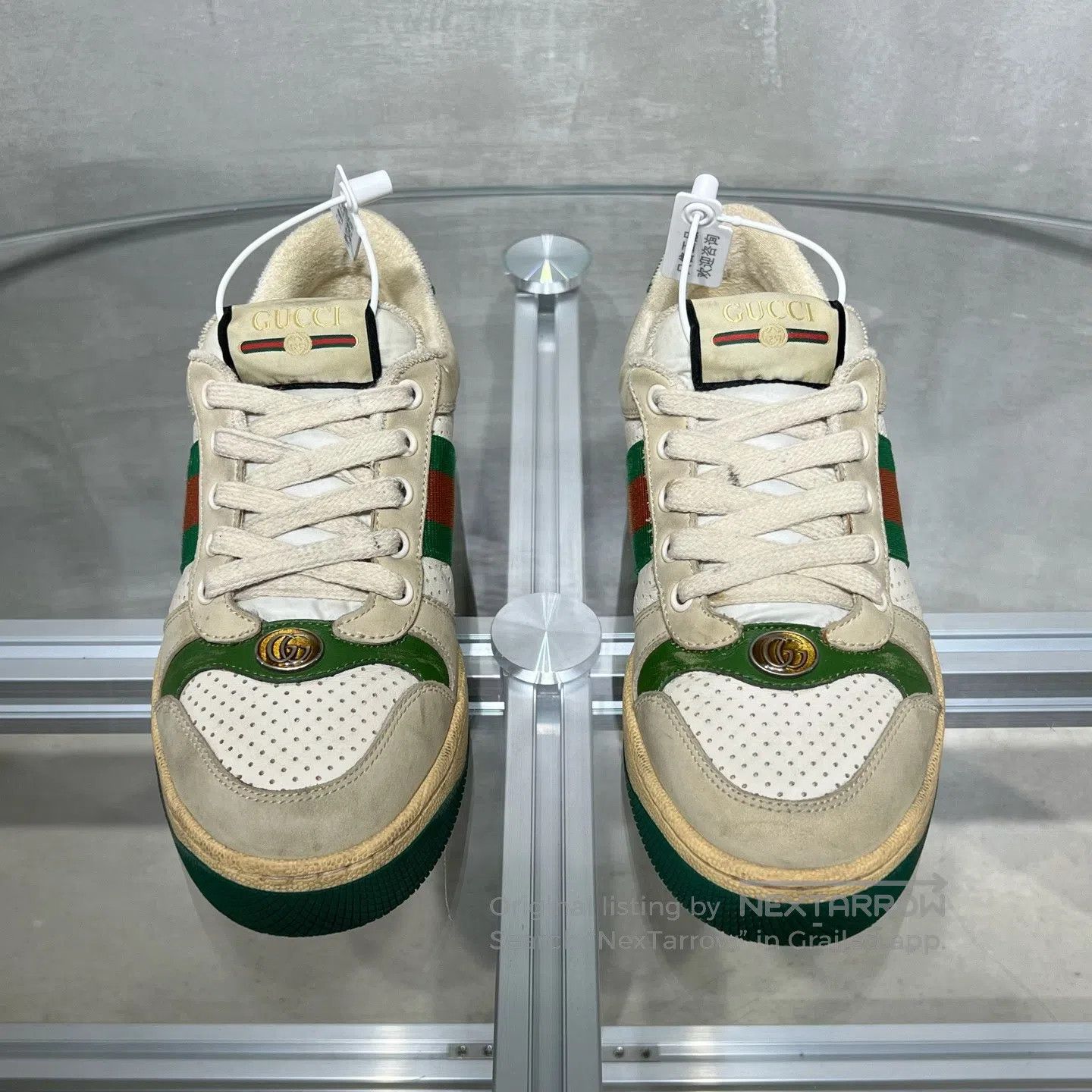 Gucci Guicci Dirty shoes Gray-green Size US 7 / IT 37 - 2 Thumbnail