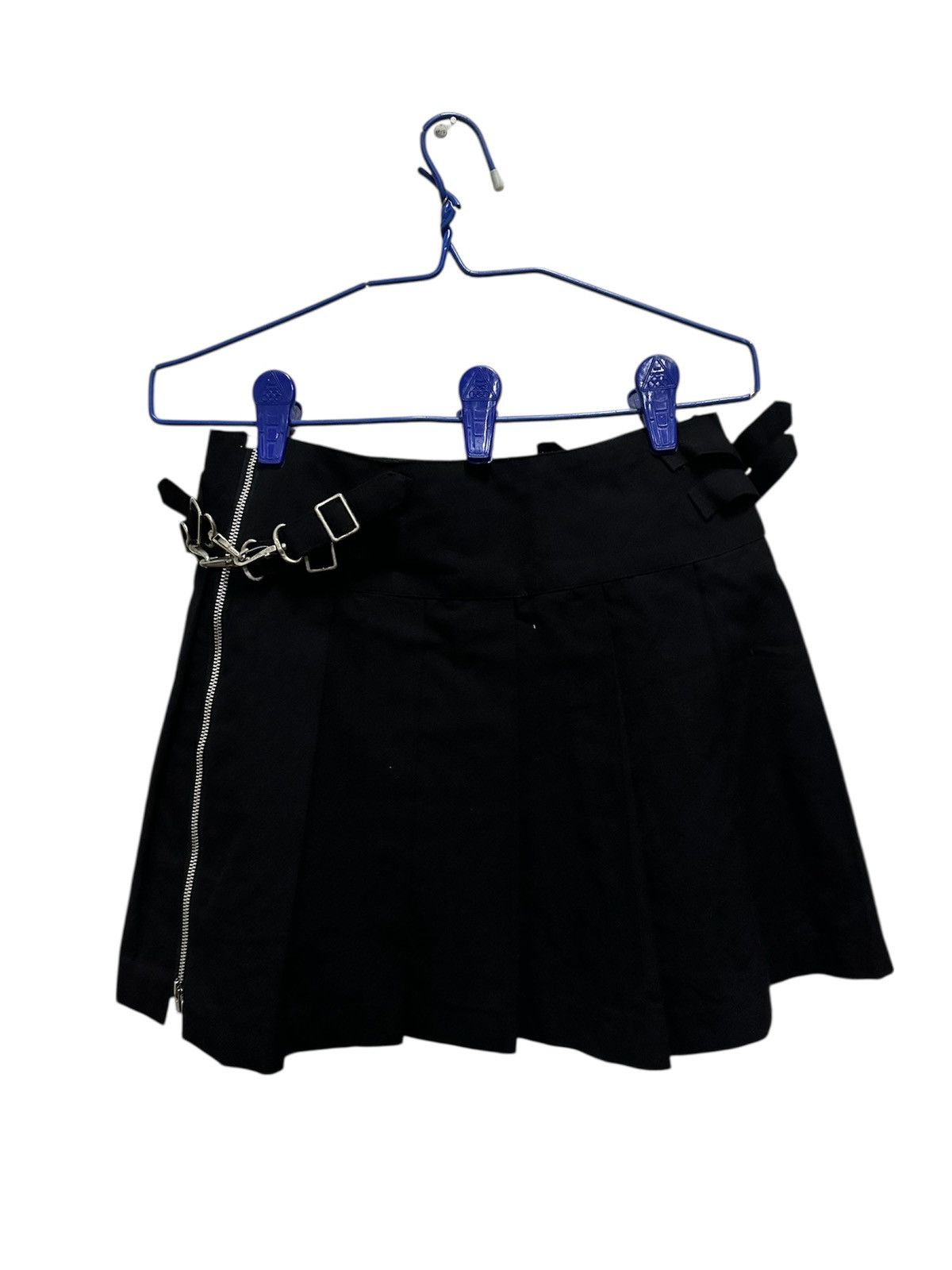 Seditionaries Vintage CHOOP Japanese Hypebeast Punk Goth Buckle Mini Skirt Size 28" / US 6 / IT 42 - 4 Thumbnail