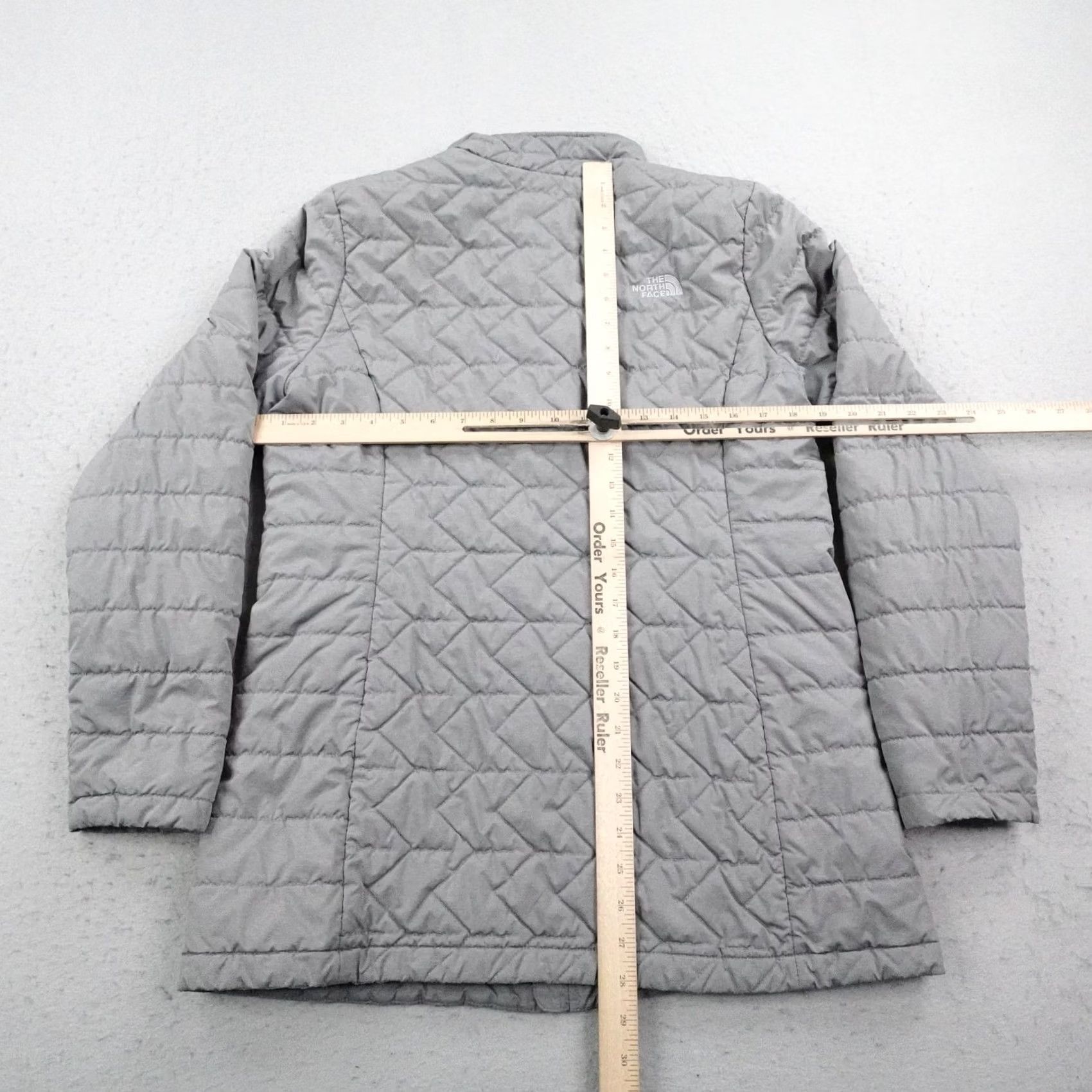 The North Face North Face Womens Large Gray Tamburello Puffer Jacket Insulated Quilted Coat Size L / US 10 / IT 46 - 6 Thumbnail