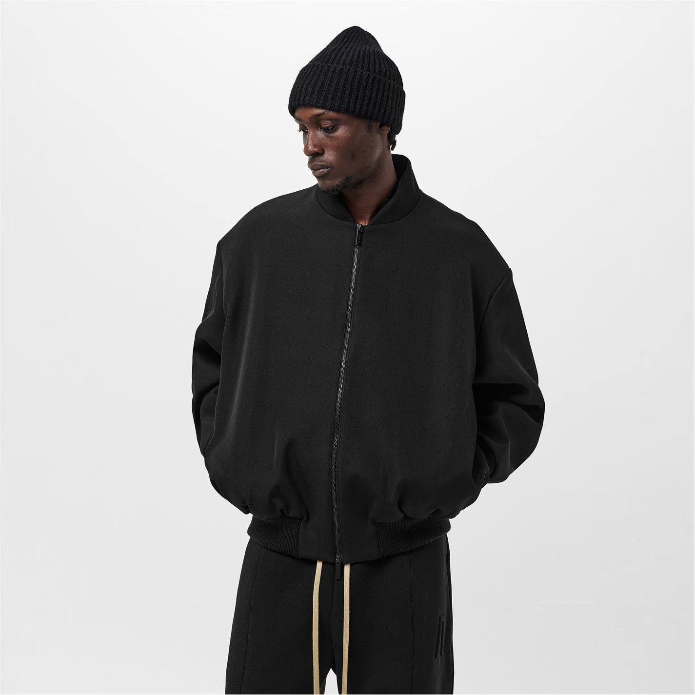 Fear of God o1g2r1mq0426 Structured Bomber Jacket in Black Size US L / EU 52-54 / 3 - 2 Thumbnail