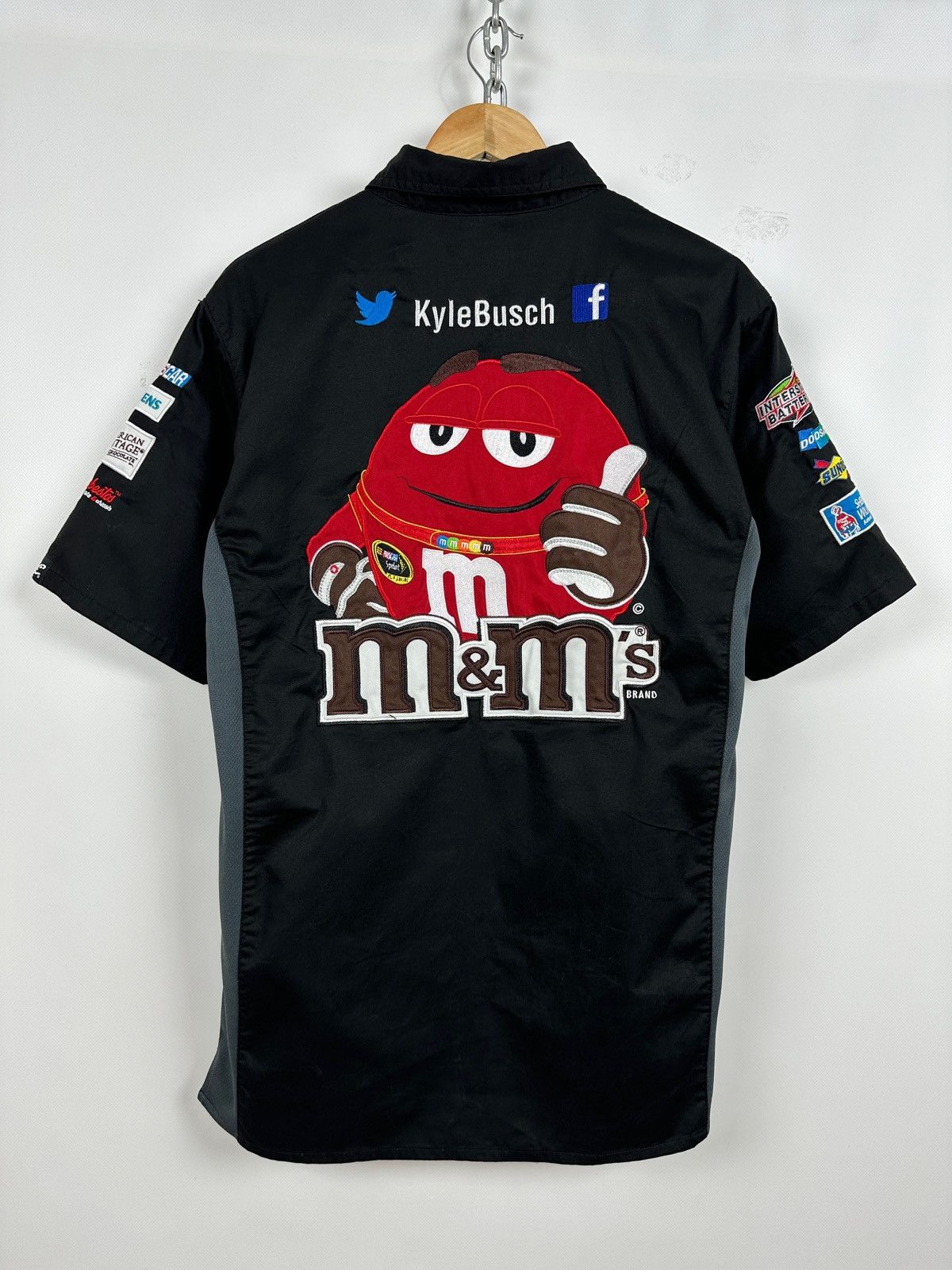 Formula 1 Vintage Kyle Busch NASCAR M&m's Racing Shorts Sleeve Shirt Size US M / EU 48-50 / 2 - 2 Thumbnail