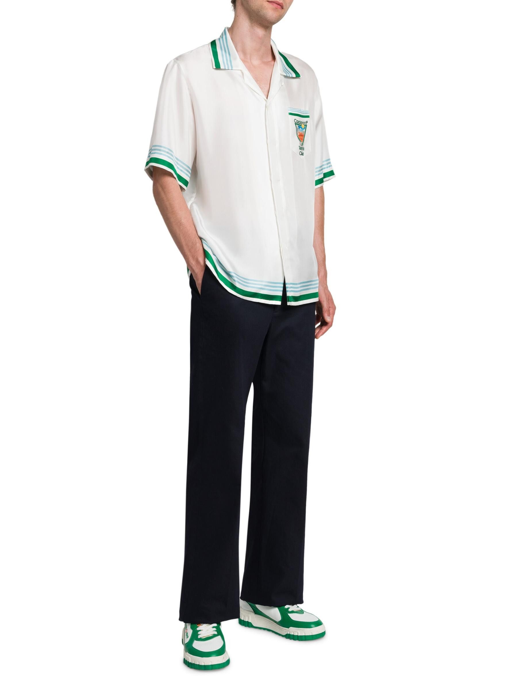 Casablanca os11x0725 Tennis Club Silk Shirt in Multicolor Size US L / EU 52-54 / 3 - 6 Thumbnail