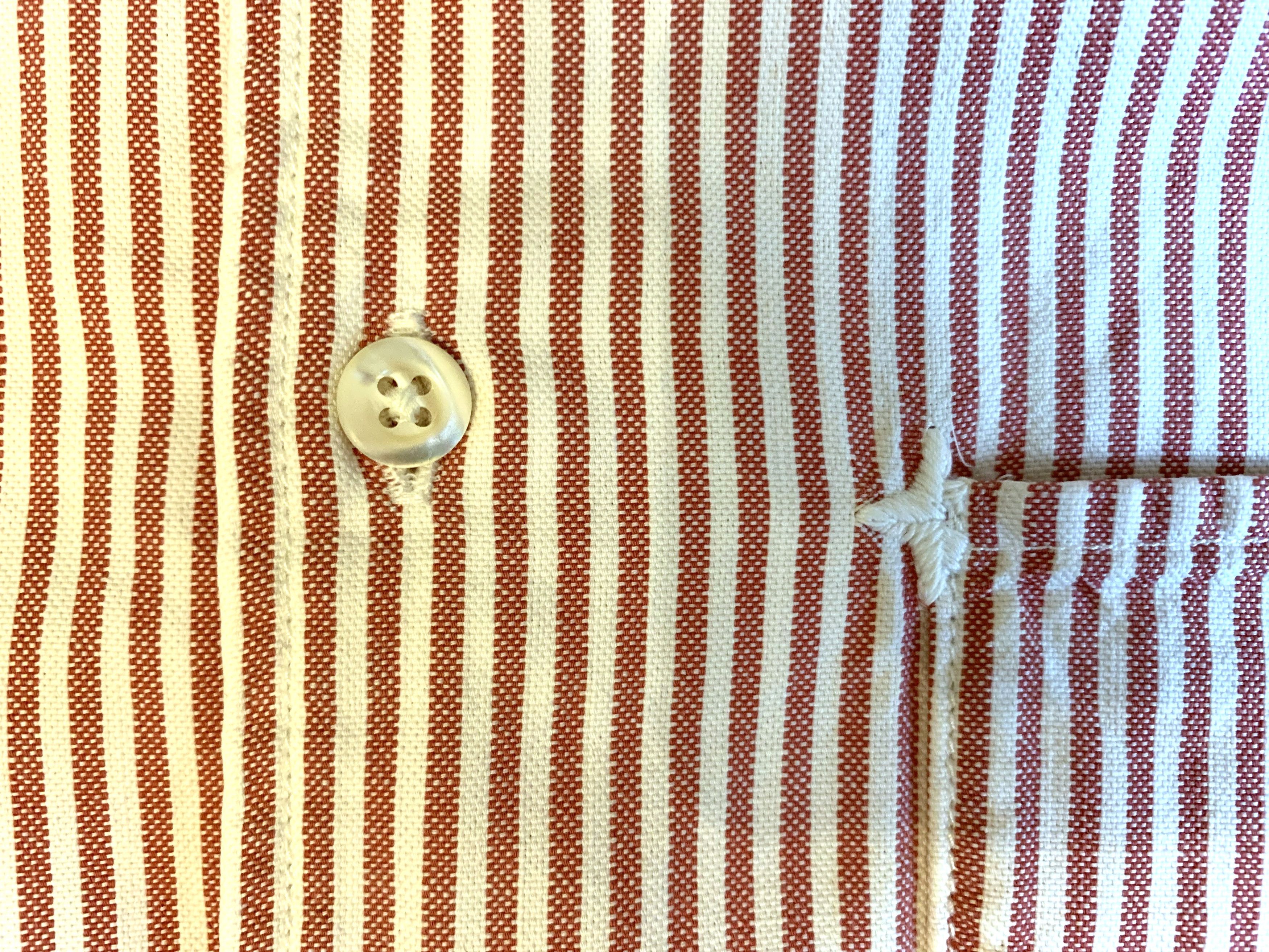 45rpm 45 rpm Japan umii striped cotton shirt, size 3 (M) Size US M / EU 48-50 / 2 - 4 Thumbnail