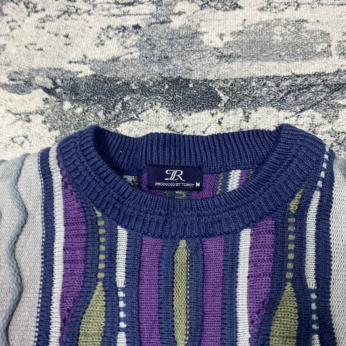 Aran Isles Knitwear × Japanese Brand × Vintage Vintage Torgy Coogi Inspire Cross Cable Jumper Size US M / EU 48-50 / 2 - 3 Thumbnail
