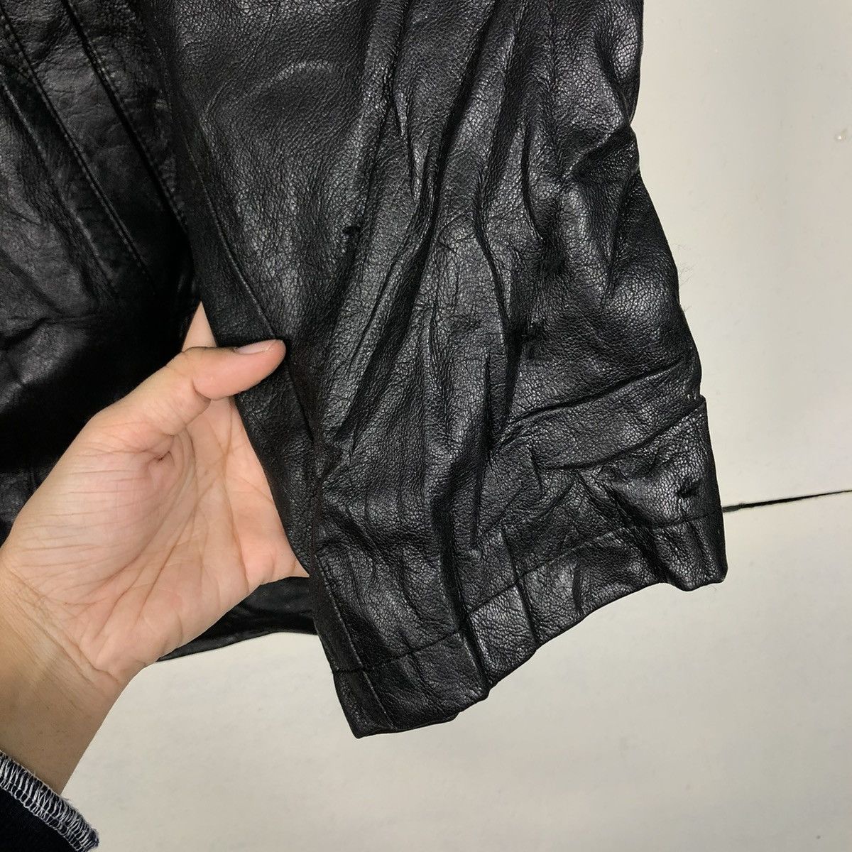Japanese Brand VINTAGE GENUINE LEATHER JACKET BIKE BRUMAS MINK FUR BLANKET Size US S / EU 44-46 / 1 - 17 Thumbnail