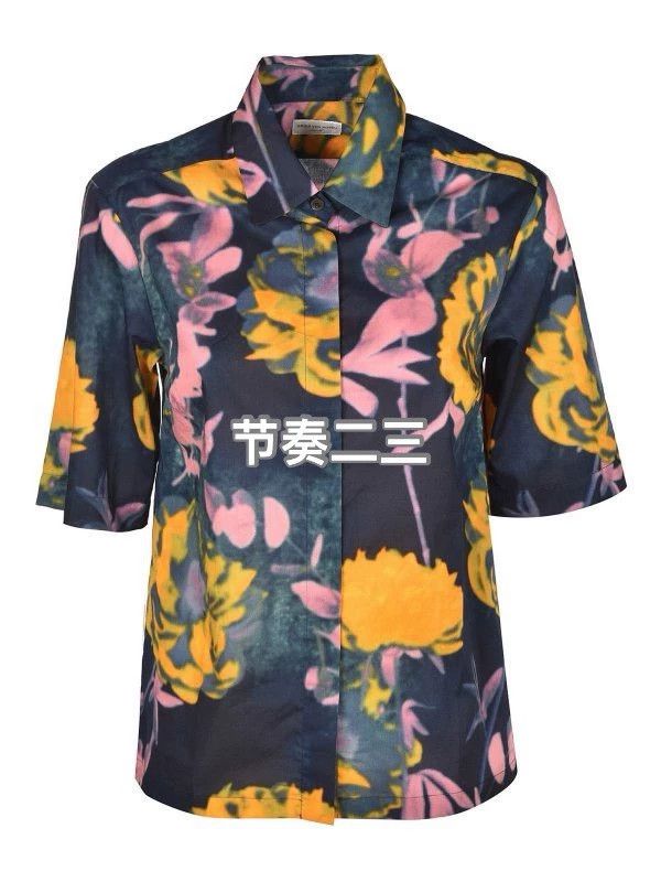 Dries Van Noten Dries Van Noten size:34 Black and yellow color-blocked pri Size S / US 4 / IT 40 - 2 Thumbnail