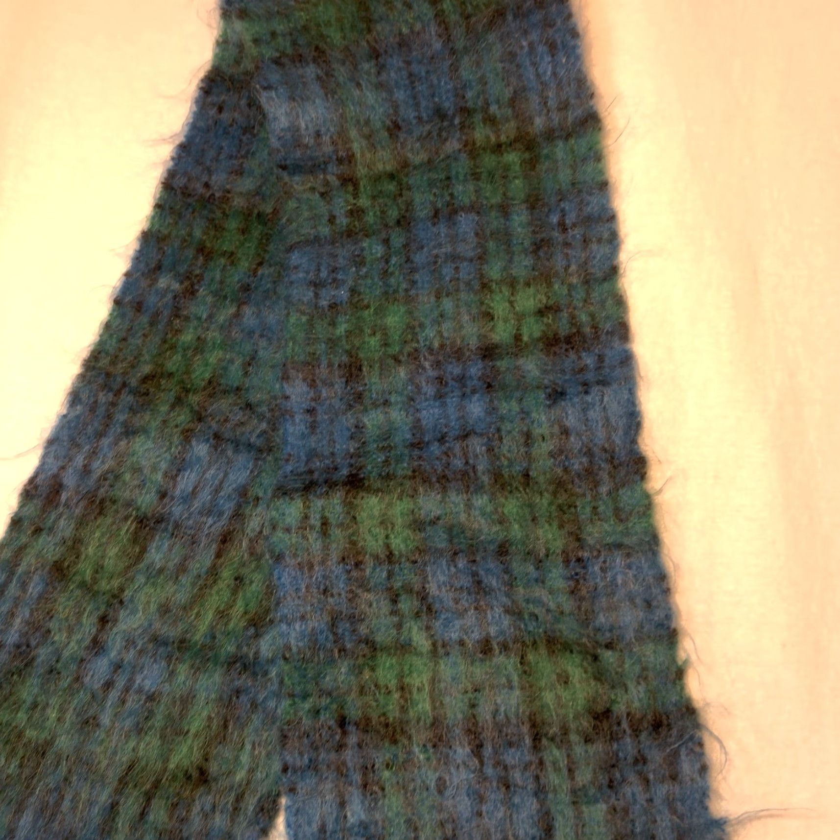 Vintage VINTAGE Creagaran Unisex Woven Plaid Scarf Scotland Mohair Wool Nylon 72in Fringe Tartan Winter Size ONE SIZE - 6 Thumbnail