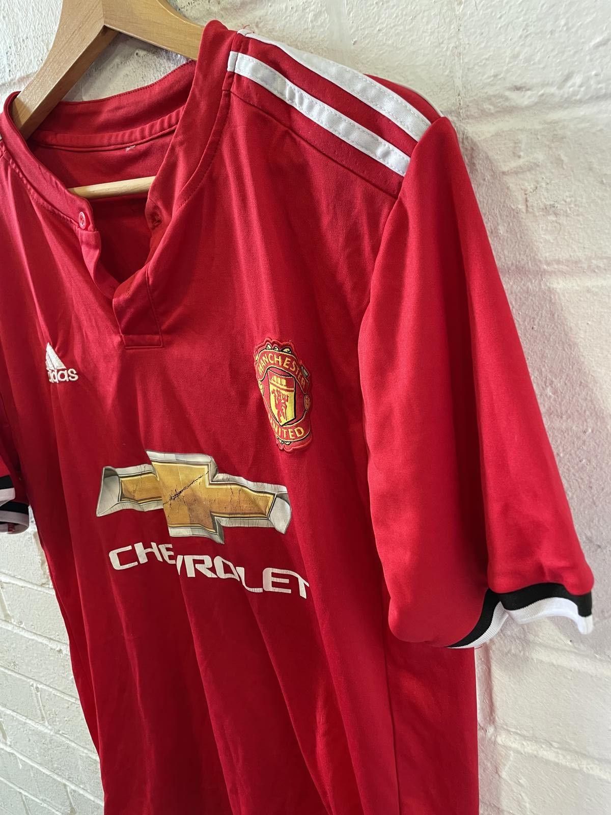 Adidas Manchester United Red ClimaCool Soccer Jersey Size US M / EU 48-50 / 2 - 2 Thumbnail