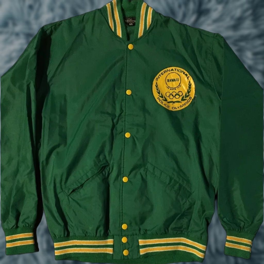 Vintage VINTAGE Police Olympics Hawaii Wind Jacket M USA Track Jacket Men's Black 70s 80s Vintage California USA Waypoint Military Sports Rock Retro Brown? Size US M / EU 48-50 / 2 - 1 Thumbnail