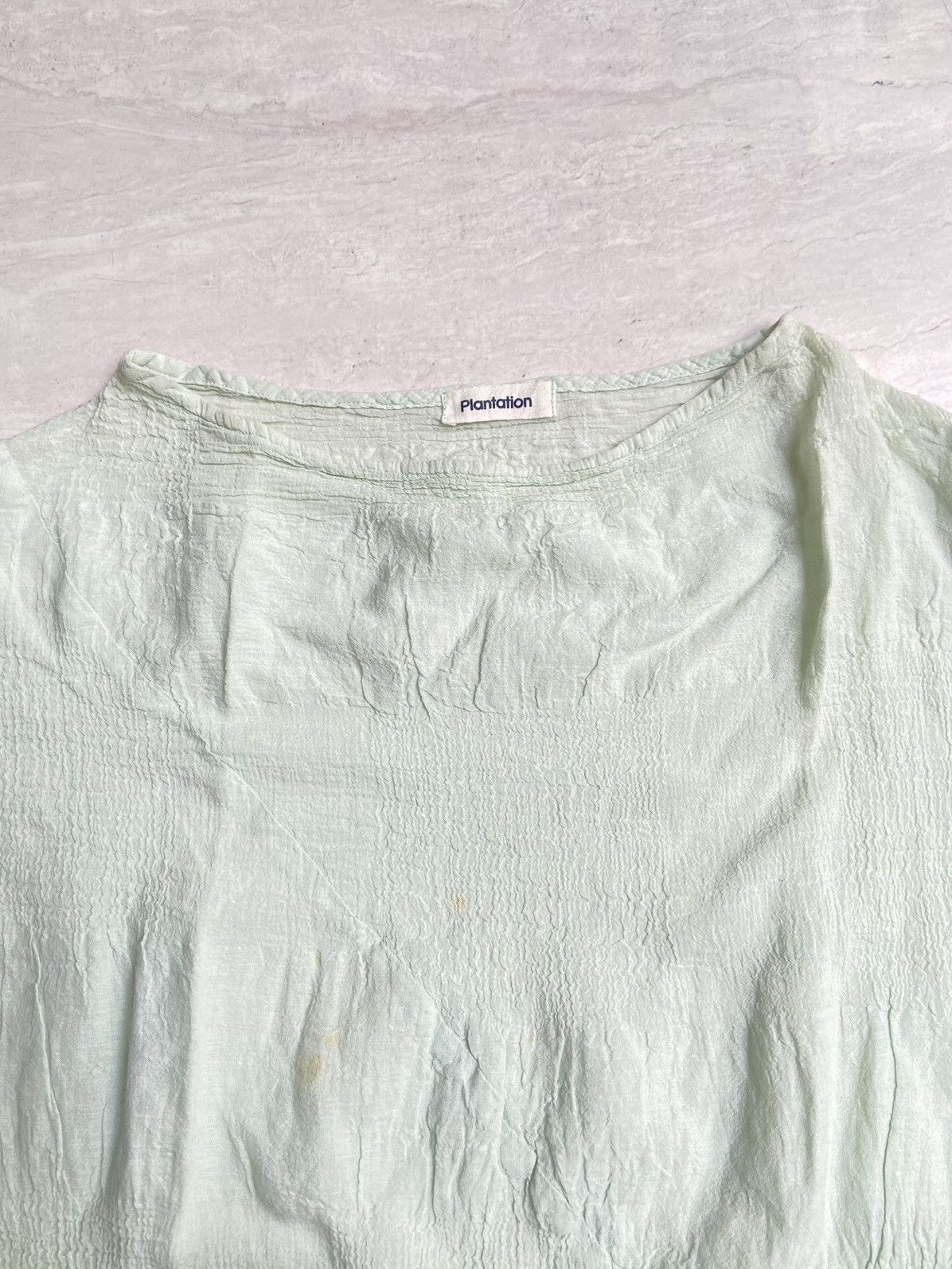 Designer × Issey Miyake × Japanese Brand PLANTATION Green T-shirt Size US S / EU 44-46 / 1 - 8 Thumbnail