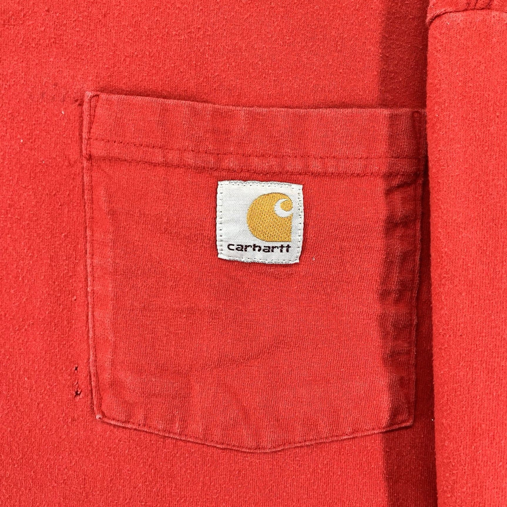 Carhartt VINTAGE Carhartt Long Sleeve T-Shirt XL Workwear Red Pocket Crew Neck Men | 2000s Grunge Outdoor Classic C Size US XL / EU 56 / 4 - 5 Thumbnail