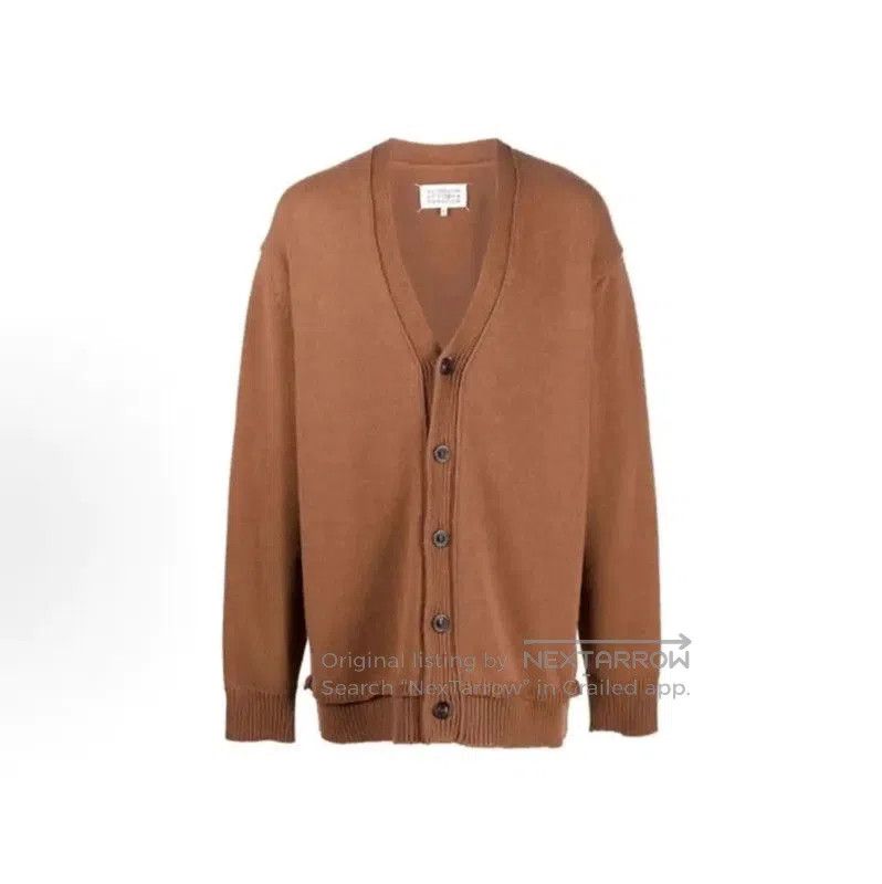Maison Margiela Maison Margiela Brown Wool Women's Cardigan . Size M / US 6-8 / IT 42-44 - 1 Thumbnail