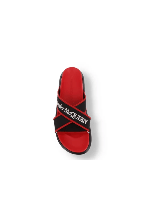 Alexander McQueen o1y1024 Slip On in Red & Black Size US 9 / EU 42 - 4 Thumbnail