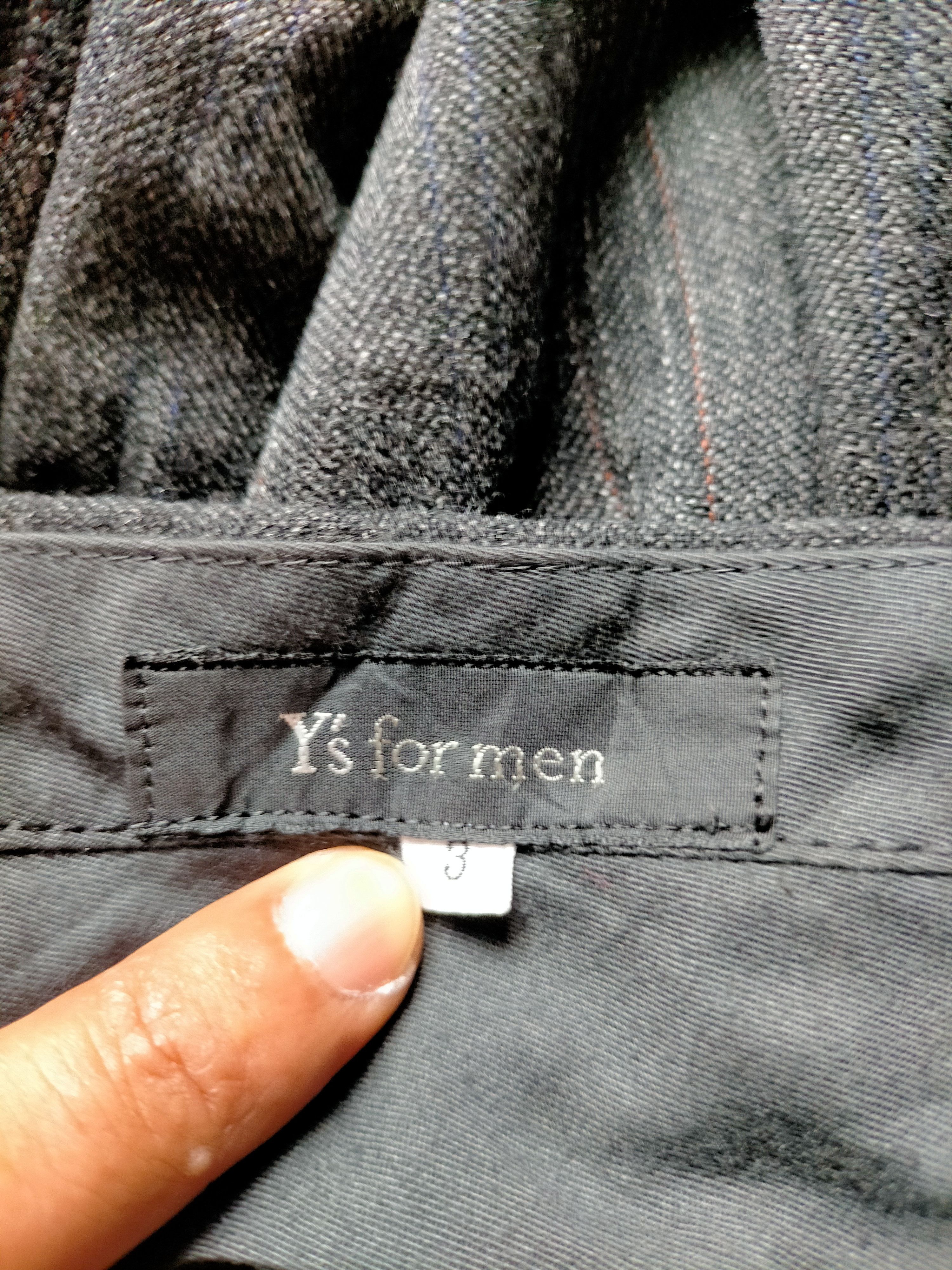 Yohji Yamamoto Y's for men Yohji Yamamoto Wool Wide Stripe Trouser Pants Size US 30 / EU 46 - 17 Thumbnail