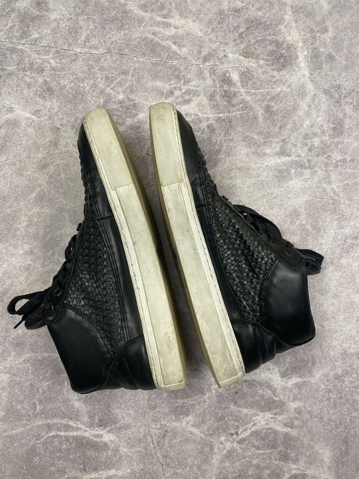 Filling Pieces Filling Pieces Dark Blue Braided Leather Low Top Sneakers 42 Size US 9 / EU 42 - 8 Thumbnail