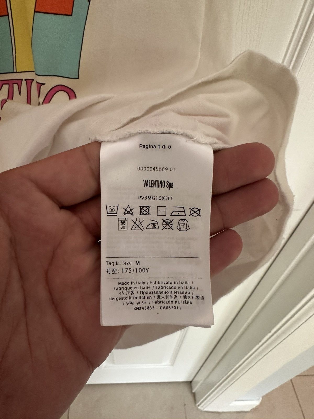 Valentino Robot Logo Tee Size US M / EU 48-50 / 2 - 3 Thumbnail