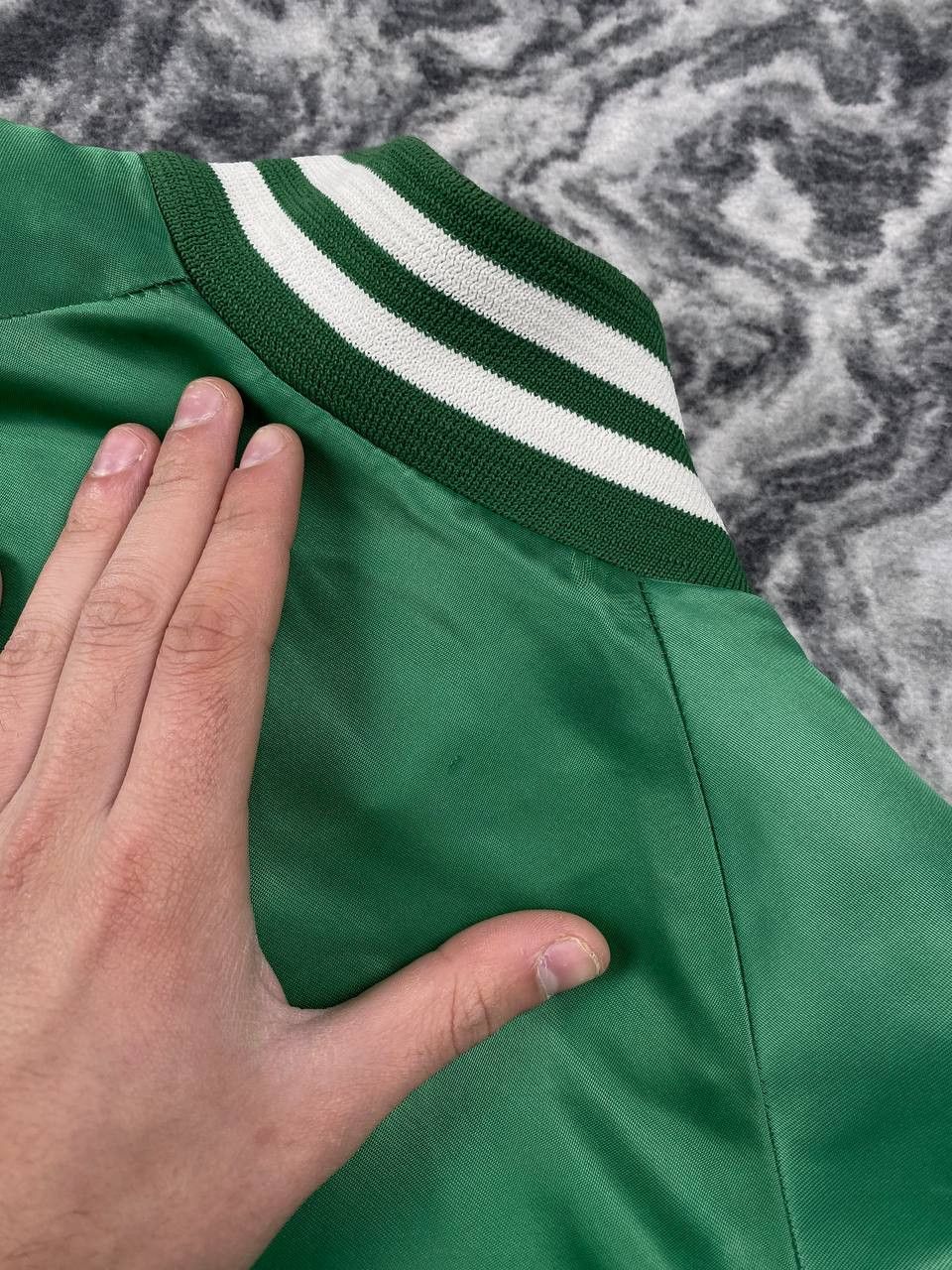 Vintage Vintage New York Jets Chalk Line 90s Bomber Jacket Big Logo Size US XL / EU 56 / 4 - 20 Thumbnail