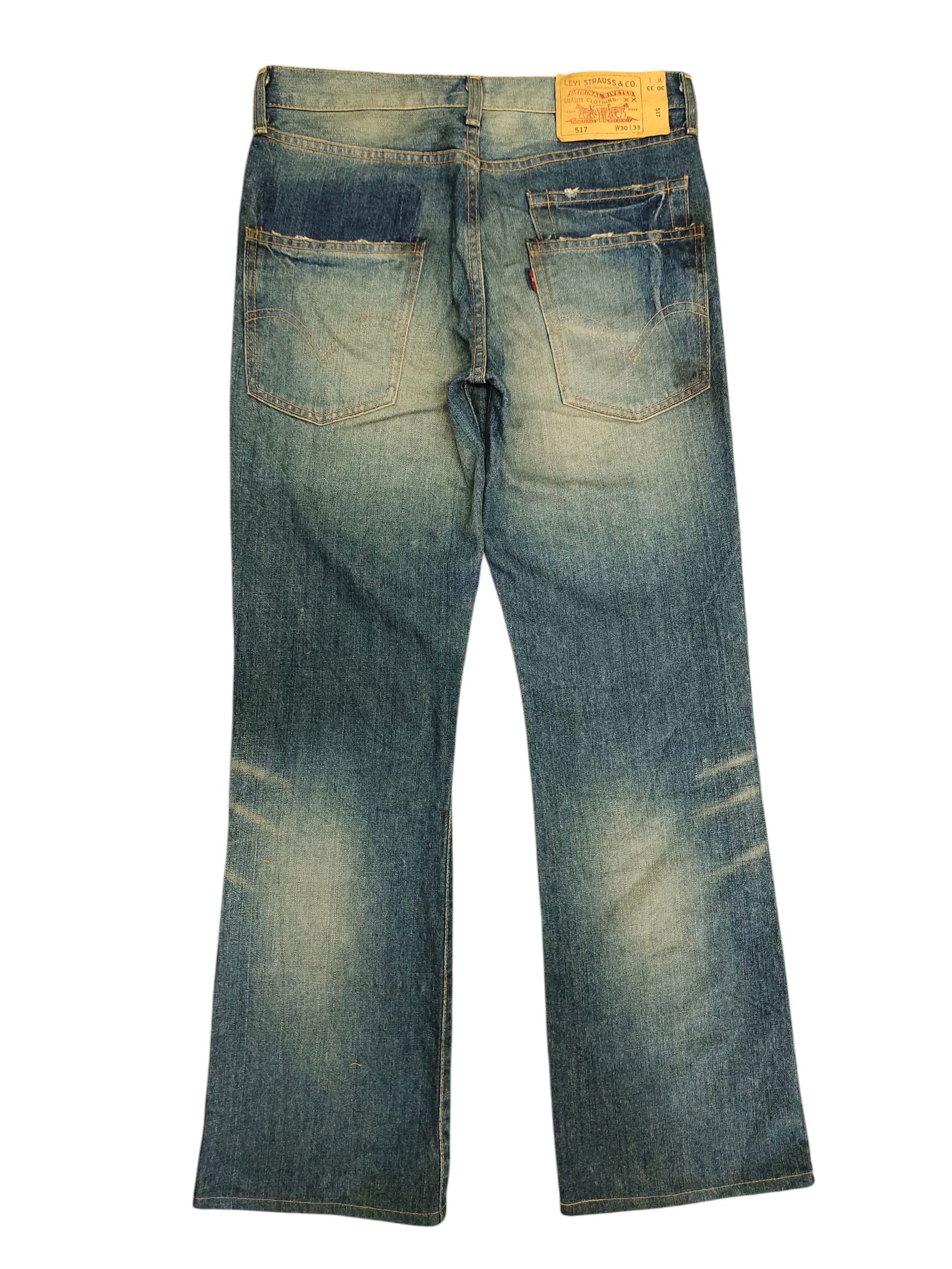 Kapital Vintage Levis 517 Clawmark Distress Rusty Flare Denim Jeans Size US 30 / EU 46 - 8 Thumbnail