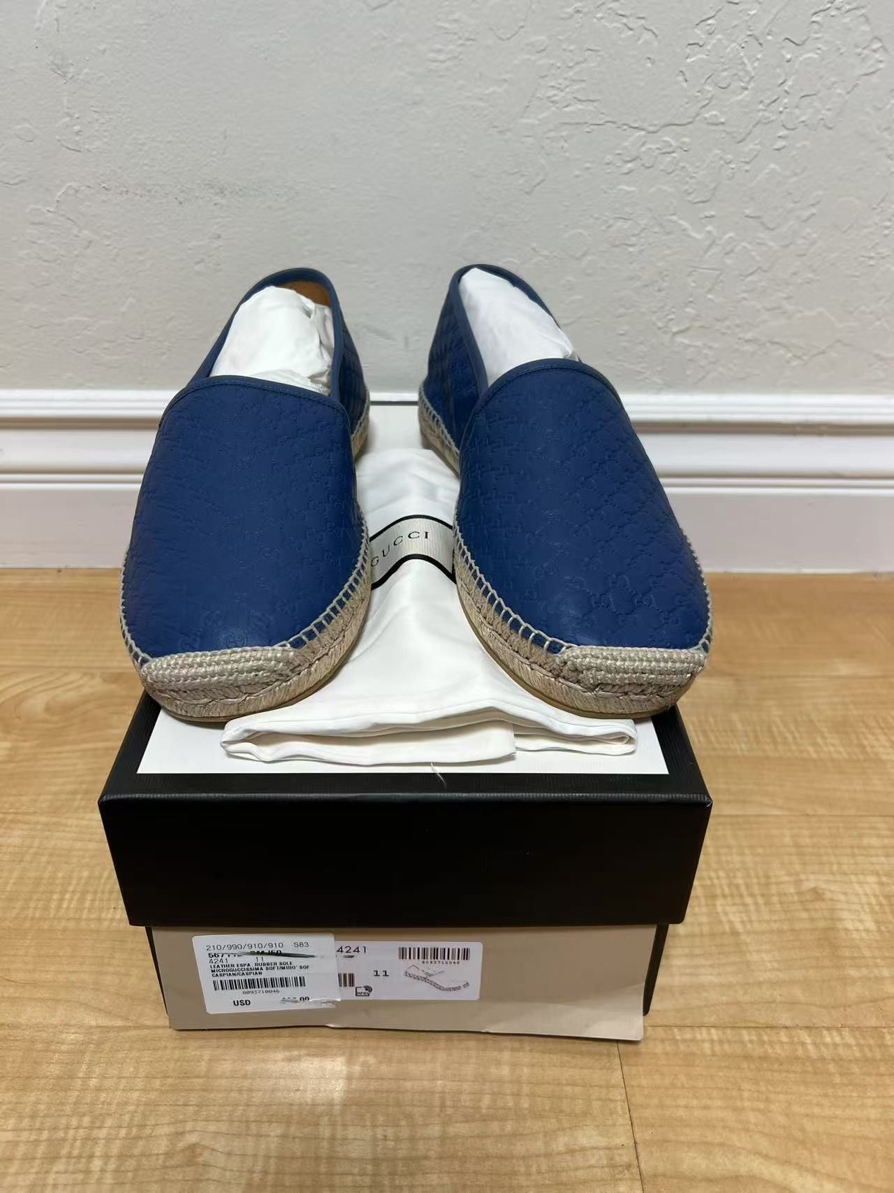 Gucci GUCCI Microguccissima Pattern Leather Espadrilles Size US 11.5 / EU 44-45 - 1 Thumbnail