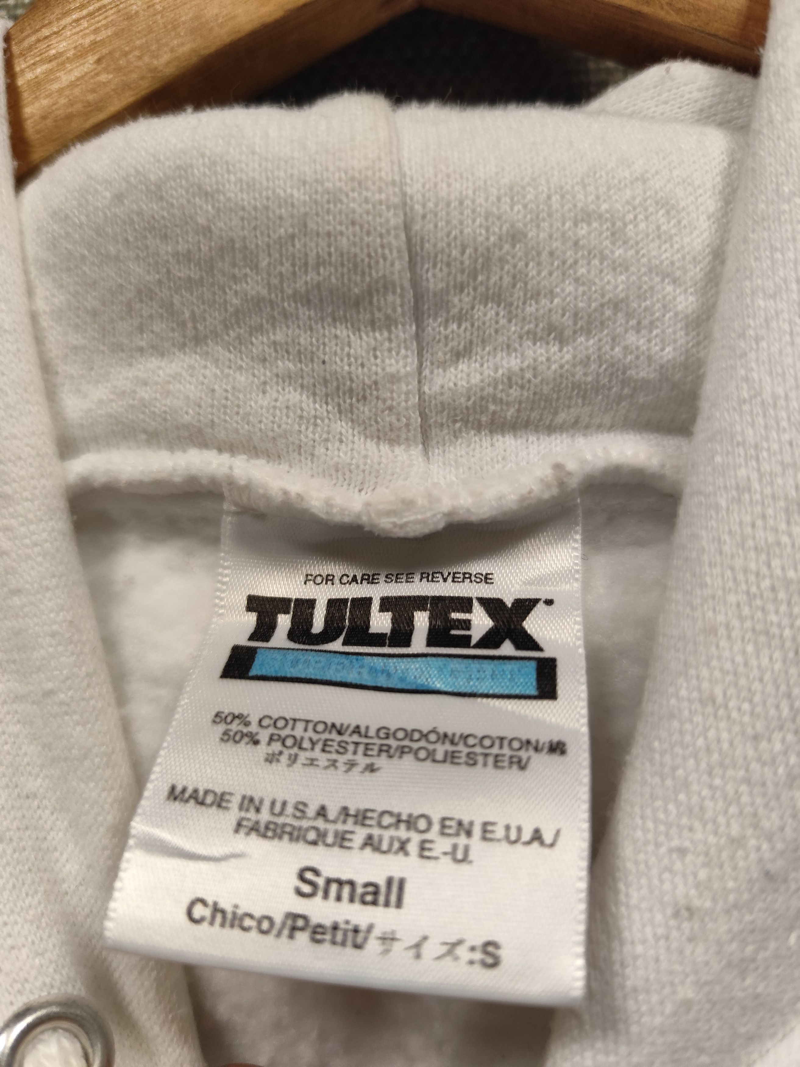 Tultex × Vintage Vintage 90s sweatshirt hoodie justa records made in usa Size US S / EU 44-46 / 1 - 4 Thumbnail
