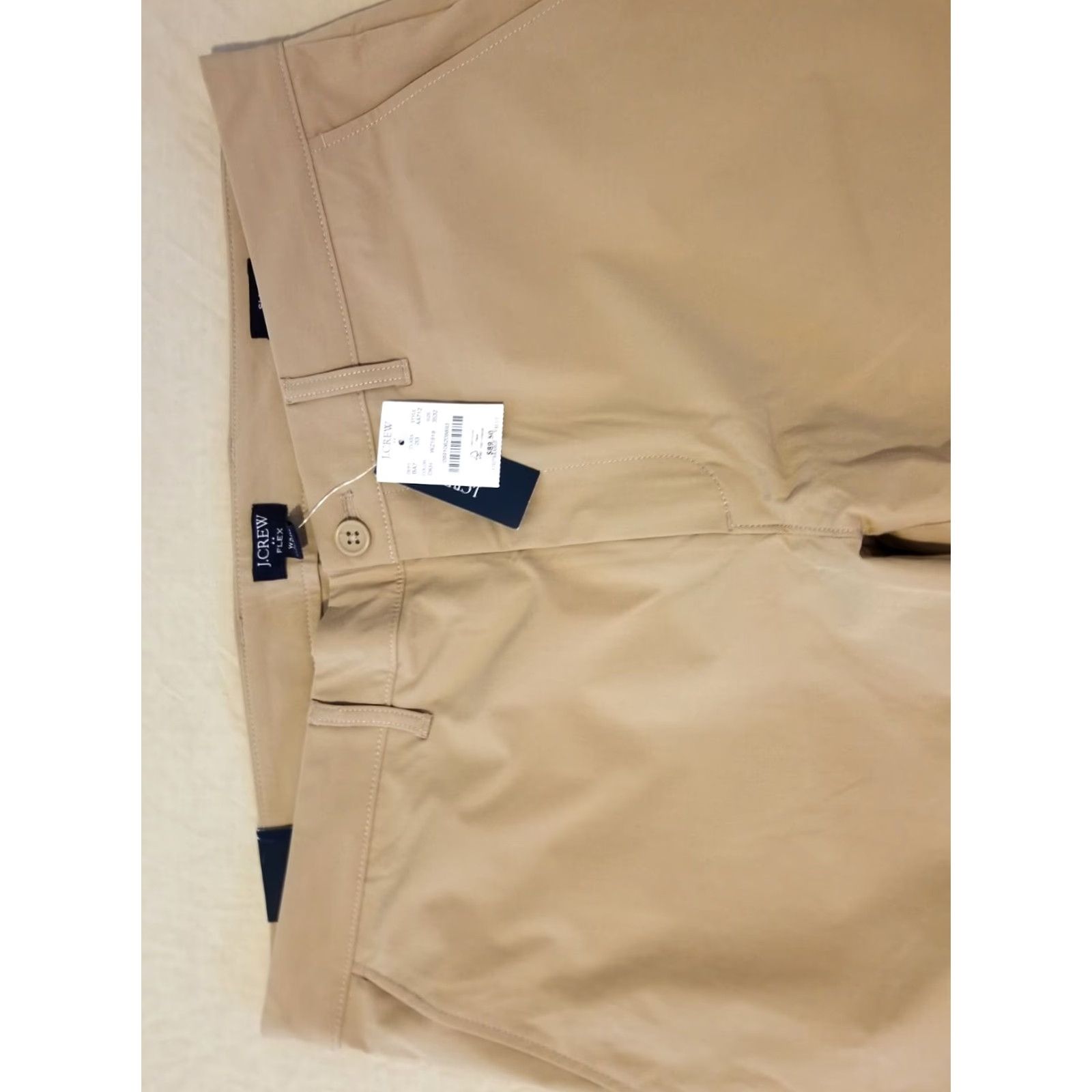 J.Crew Mens J.Crew Slim Chino Pants 35x32 Beige Khaki Dress Slack Trousers Sl Size US 35 - 5 Thumbnail