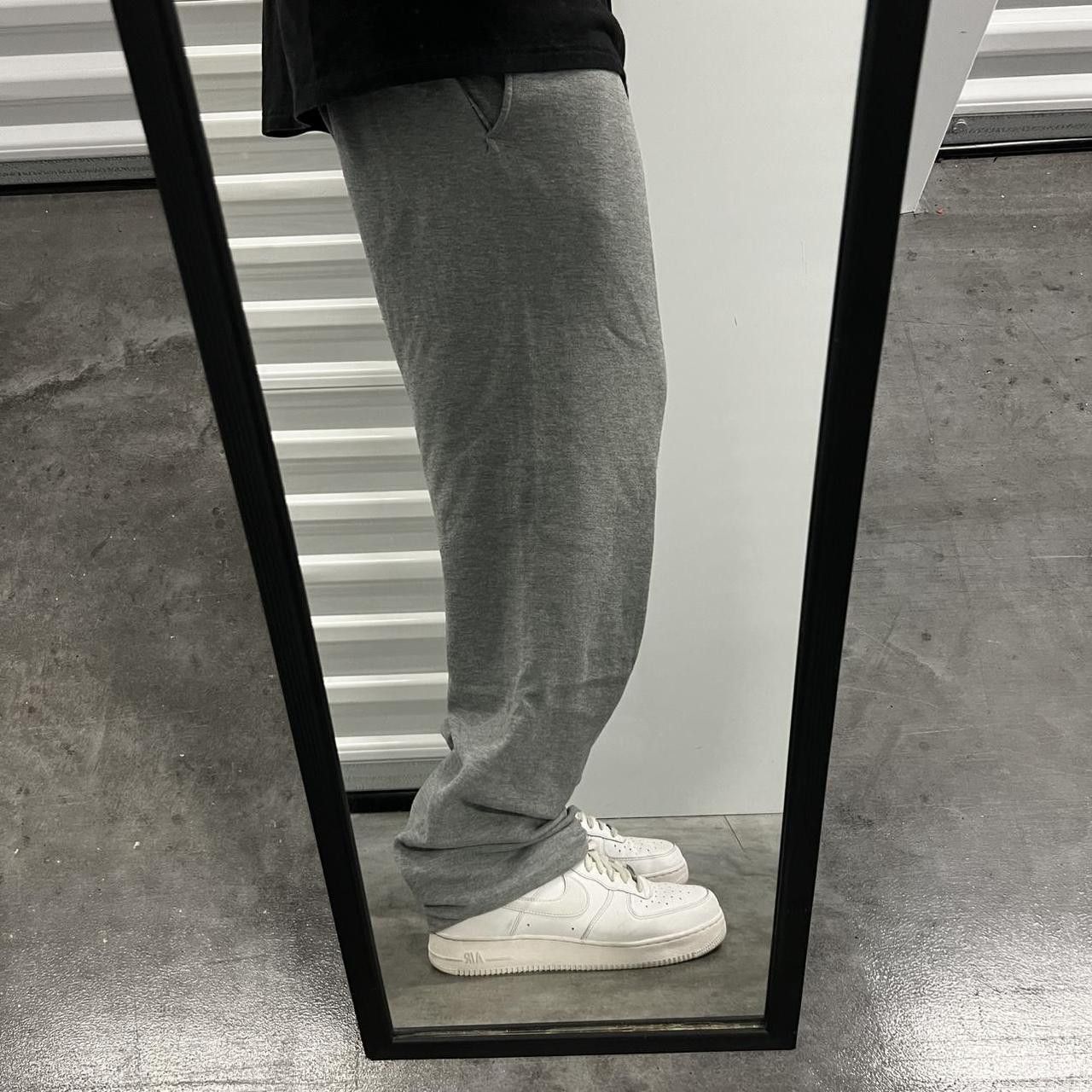 Japanese Brand × Vintage Vintage Y2K Baggy grey Blank Sweatpants! Size US 34 / EU 50 - 1 Thumbnail