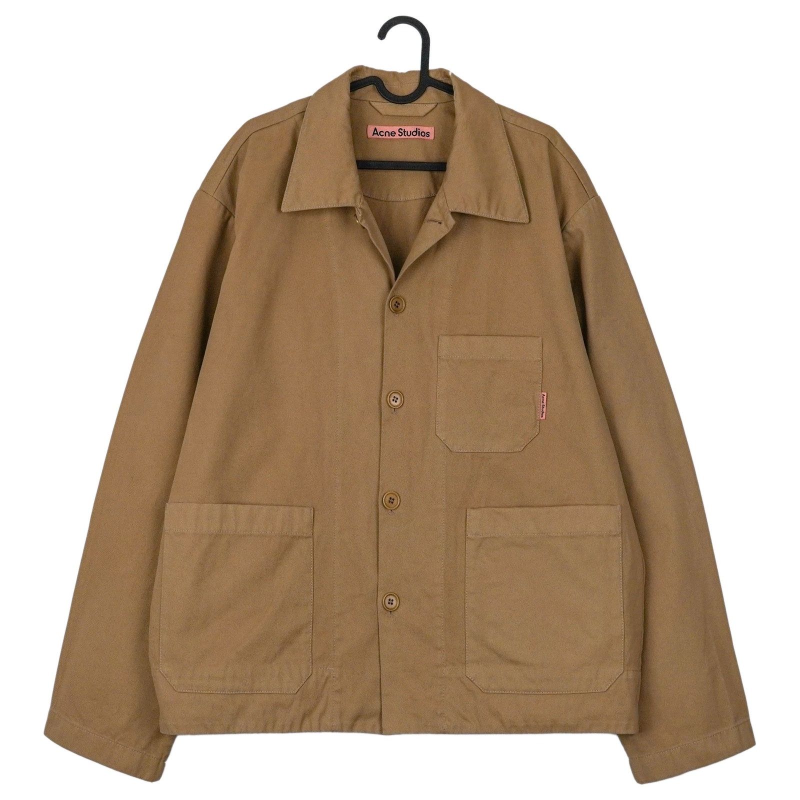 Acne Studios Acne Studios Brown Utility Workwear Patch Logo Chore Jacket Size US M / EU 48-50 / 2 - 1 Thumbnail