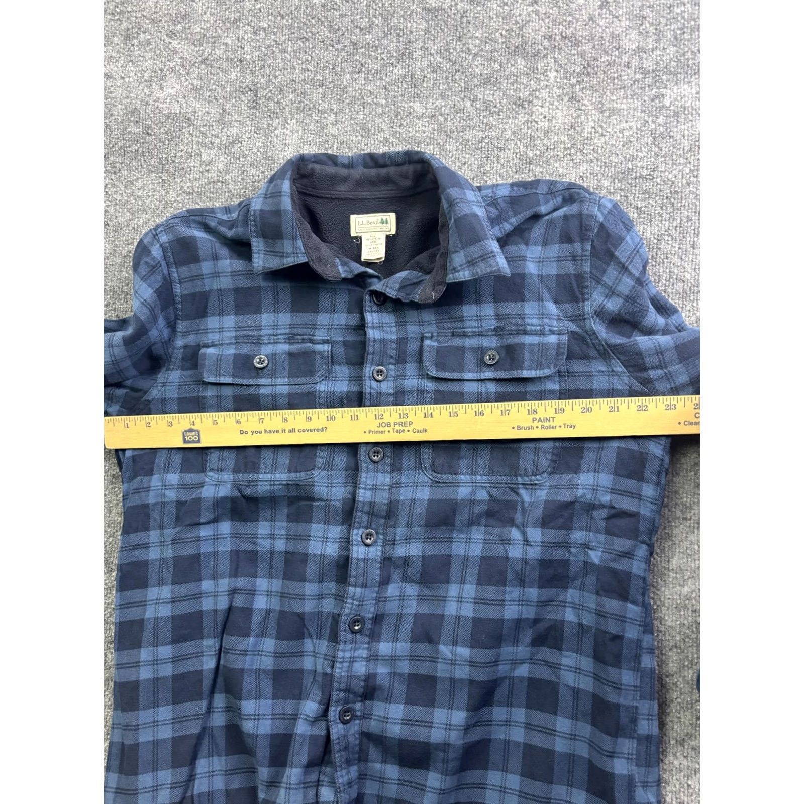 Vintage LL Bean Jacket Mens M Blue Plaid Flannel Shirt Jacket Shacket Lined Insulated Size US M / EU 48-50 / 2 - 4 Thumbnail
