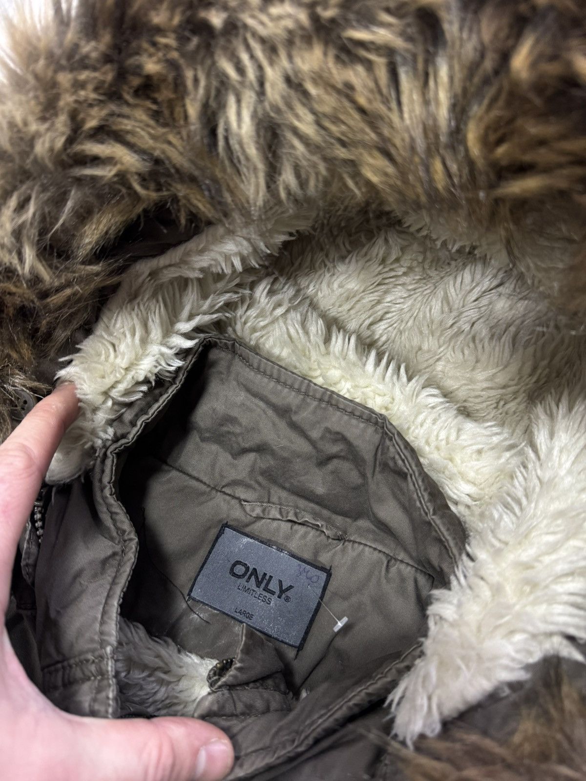 ONLY & SONS 😍Y2K RARE JACKET ONLY FUR AVANT GARDE RE STYLE Size L / US 10 / IT 46 - 5 Thumbnail