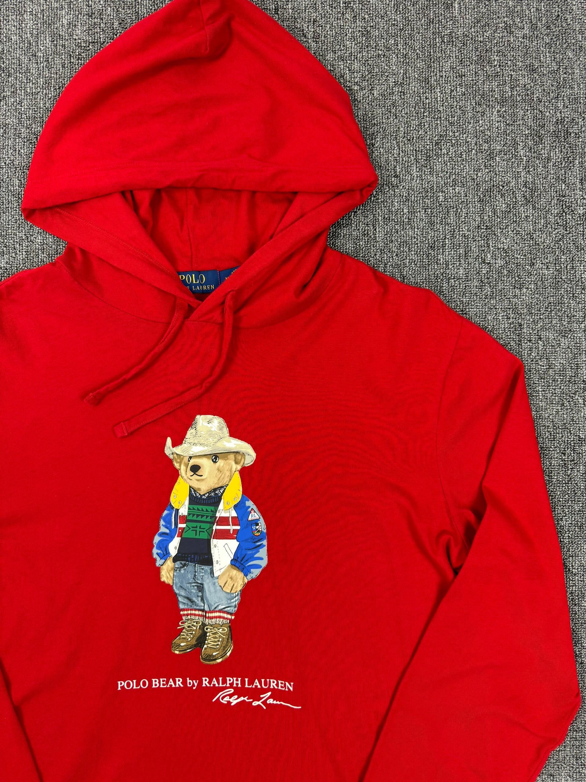 Polo Ralph Lauren Streetwear Polo Ralph Lauren Men s Polo Bear Hooded T shirt Grailed