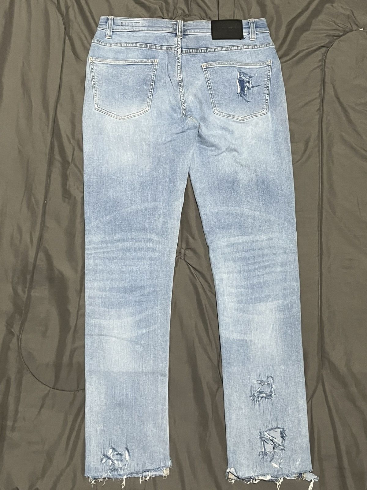 Slate & Stone Slate & Stone Hand Distressed Skinng Denim Size US 32 / EU 48 - 4 Thumbnail