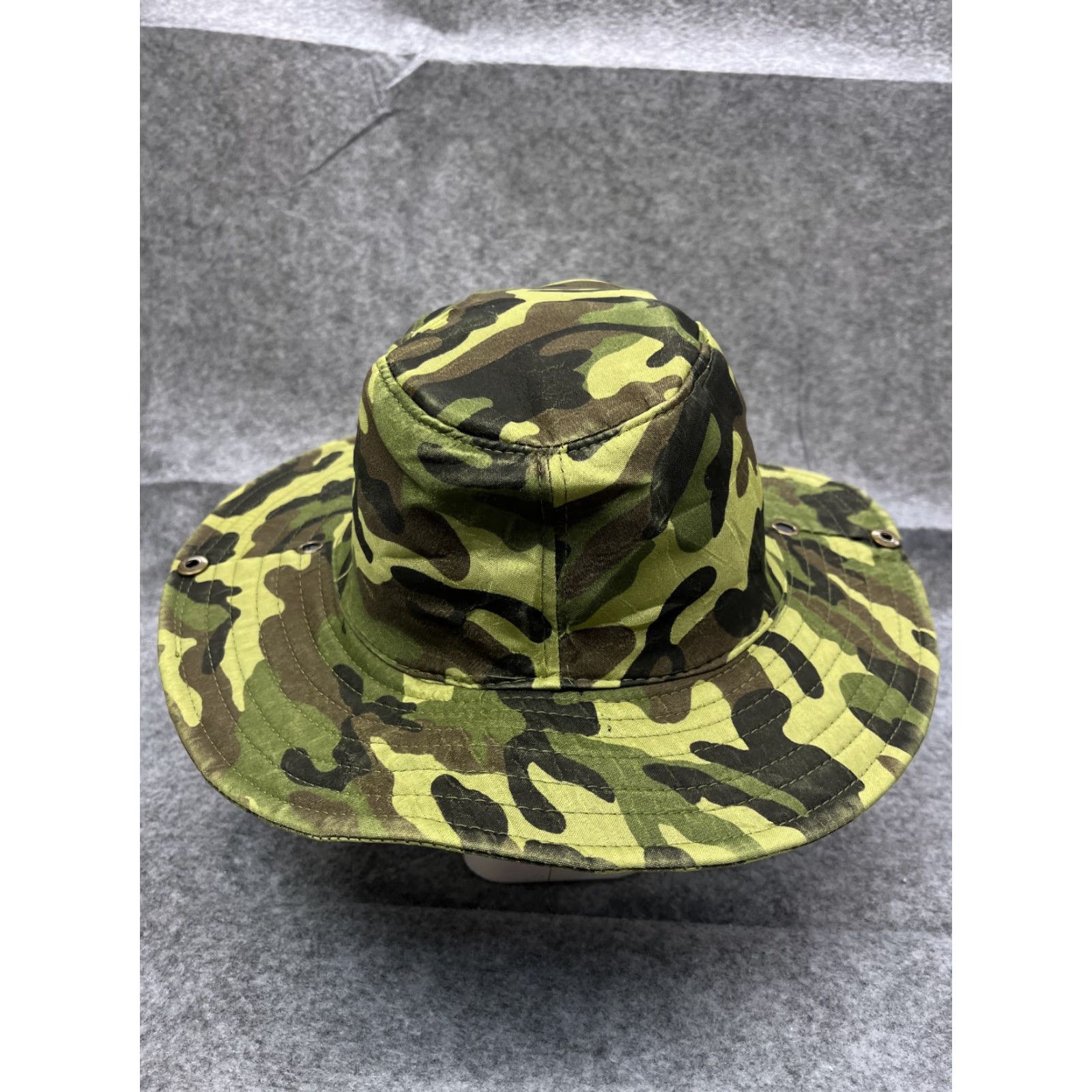 Walmart Camo Bucket Boonie Hat Adult Medium Green Jungle Cotton Outdoors Camp Size ONE SIZE - 6 Thumbnail