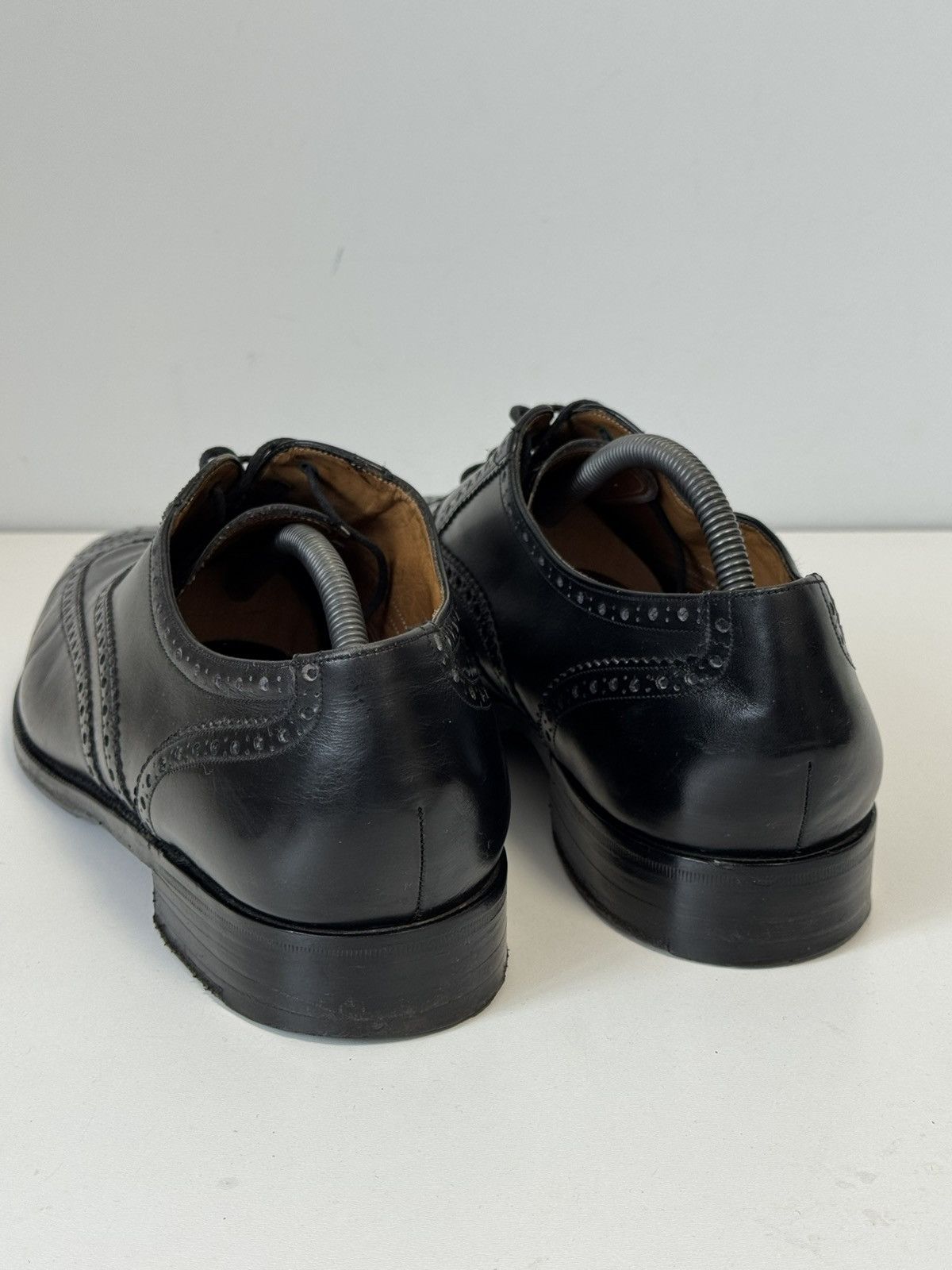 Barker Barker Black Leather Wingtip Brogue Oxford Shoes US 10.5 Size US 10.5 / EU 43-44 - 7 Thumbnail