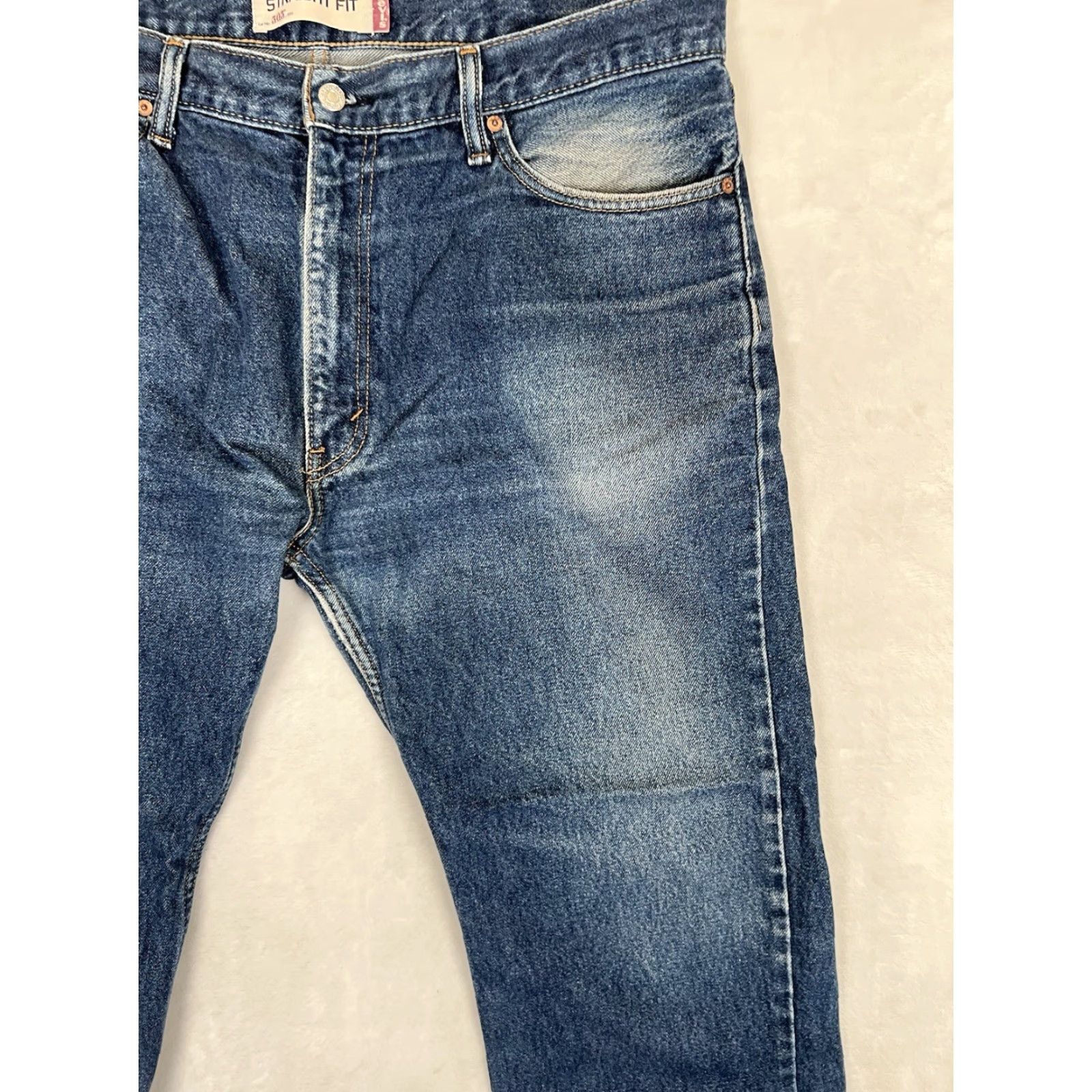 Levi's VINTAGE Levi’s 505 Jeans Denim Blue Medium Wash 40x30 Straight Jeans Men 90s USA Denim Straight Model Levi’s 505 Waist 40 Inseam 30 In Mens Size US 40 / EU 56 - 3 Thumbnail