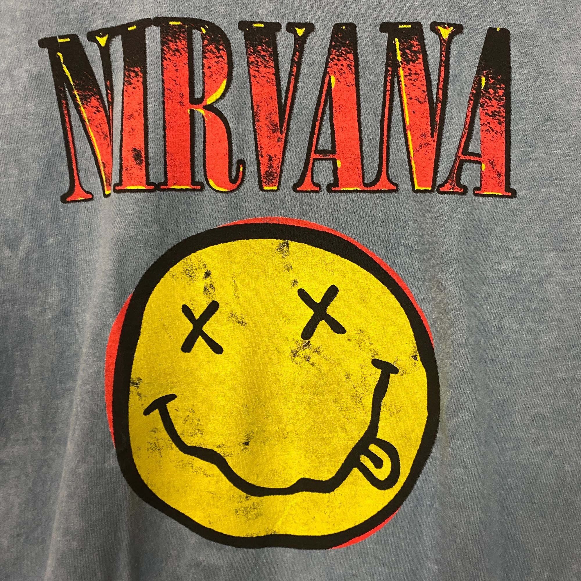 Nirvana Nirvana Nevermind Smiley Logo Grunge T-Shirt Large Size US L / EU 52-54 / 3 - 2 Thumbnail
