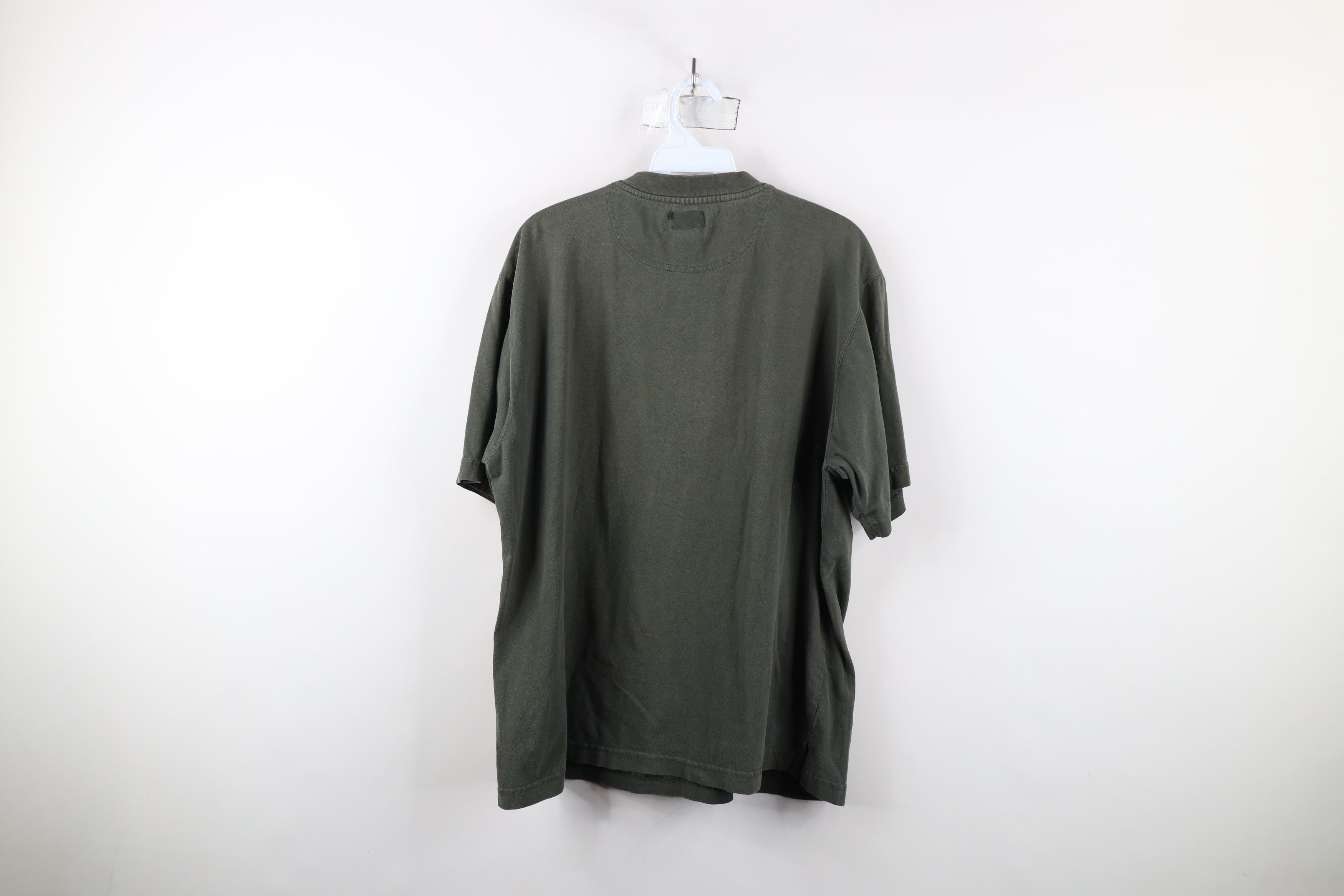 Dickies × Vintage Vintage Dickies Spell Out Short Sleeve Henley T-Shirt Green Size US L / EU 52-54 / 3 - 11 Thumbnail