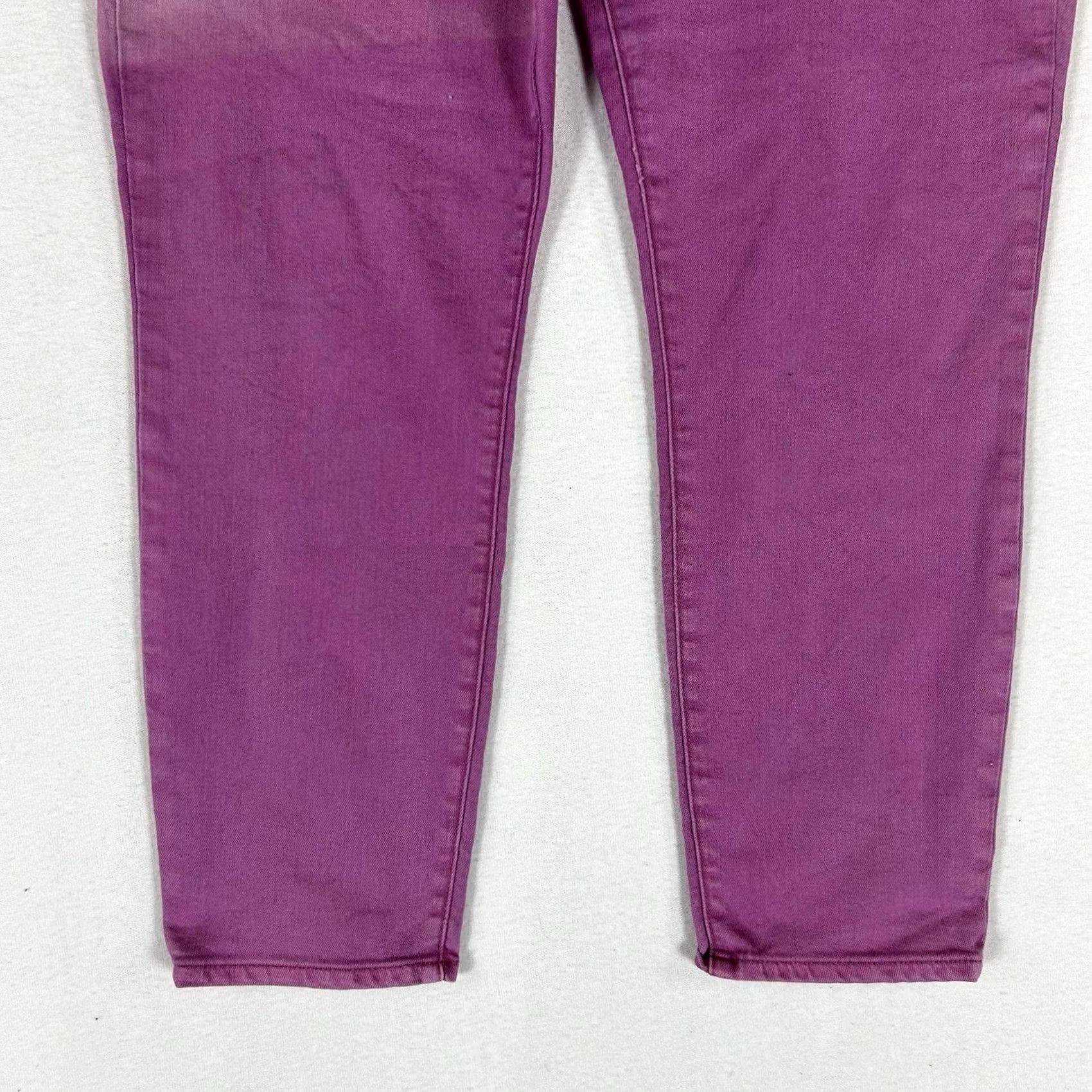 Gap Gap 1969 Always Skinny Jeans Womens 33/16R Pink Denim Mid Rise 5-Pocket Casual Distressed No Vintage No N/A Size 24" / US 00 / IT 34 - 3 Thumbnail