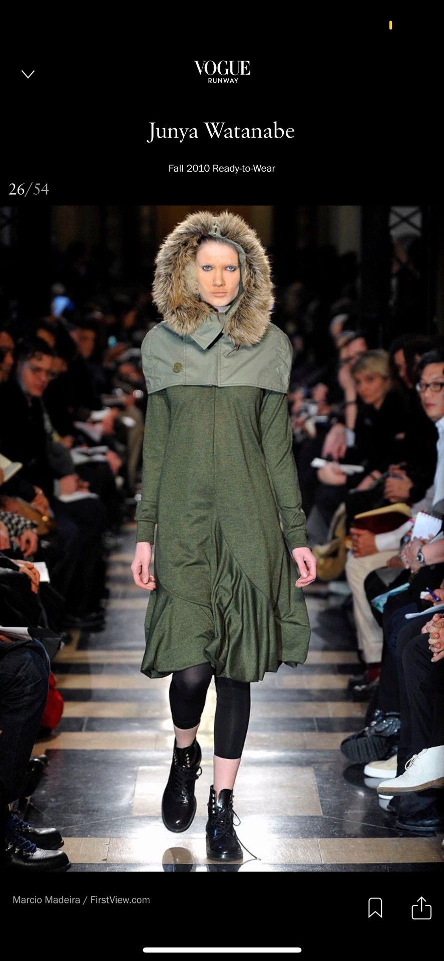 Junya Watanabe Junya Watanabe 2010fw Wool Hooded Dress S (Elastic Waist) Size S / US 4 / IT 40 - 8 Thumbnail