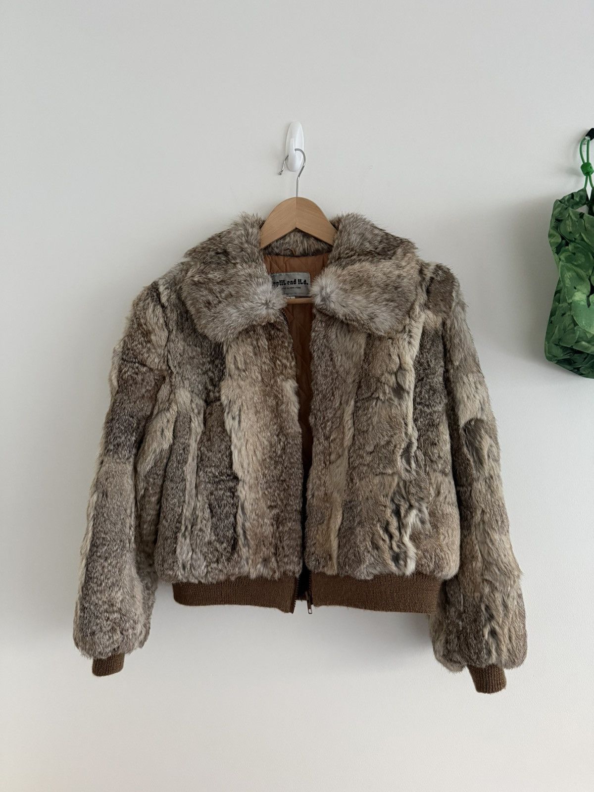 Vintage Rabbit fur bomber jacket Size S / US 4 / IT 40 - 1 Thumbnail