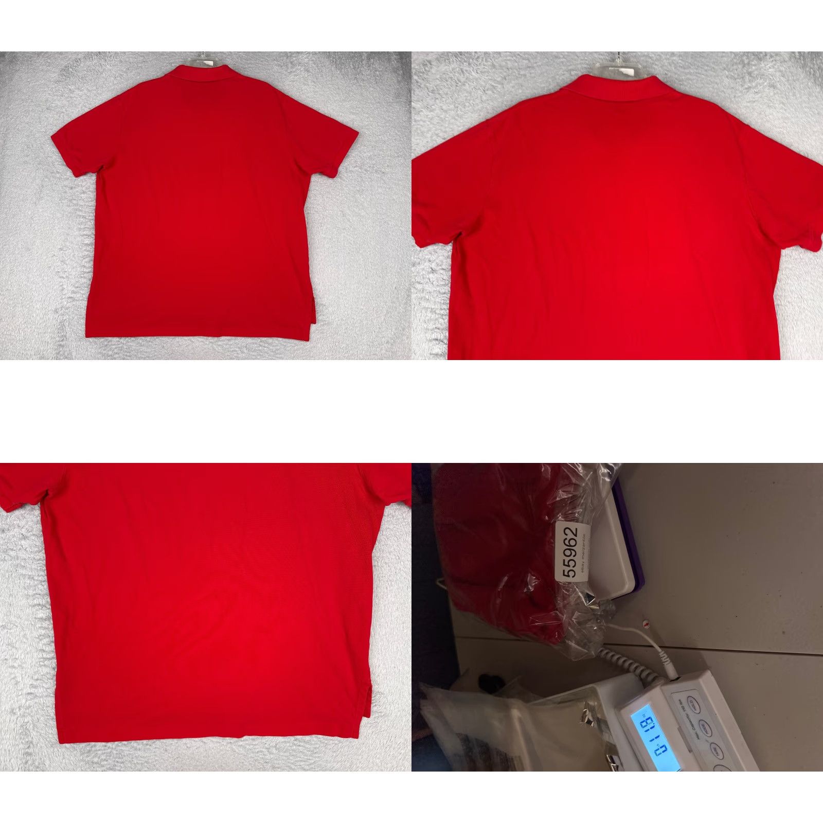 Ralph Lauren VINTAGE Ralph Lauren Polo Shirt Polo 2XL Red 100% Cotton Jersey Golf Mens Shirts Size US XXL / EU 58 / 5 - 9 Thumbnail