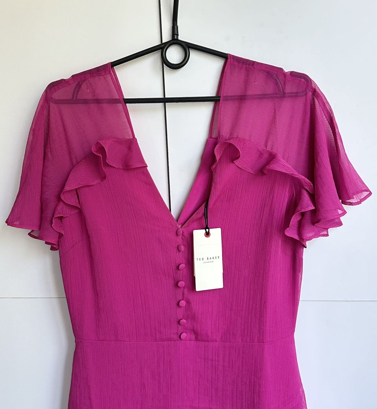 Ted Baker Ted Baker Pink Angel Sleeve Flare Mini Dress Size 3 BNWT Size M / US 6-8 / IT 42-44 - 6 Thumbnail