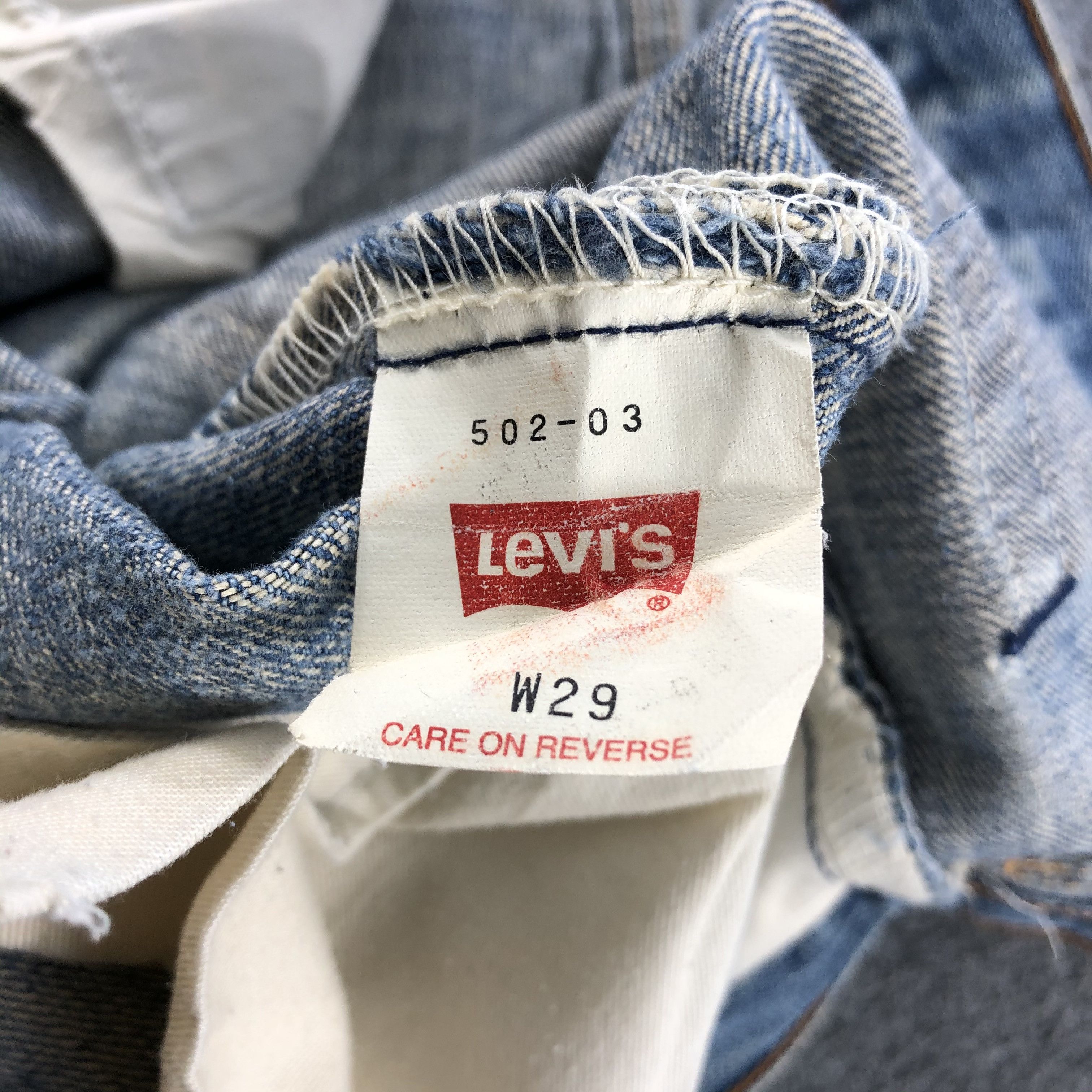 Levi's × Vintage Vintage 90s Light Wash Levis 502 Jeans-JM2025 Size US 30 / EU 46 - 10 Thumbnail