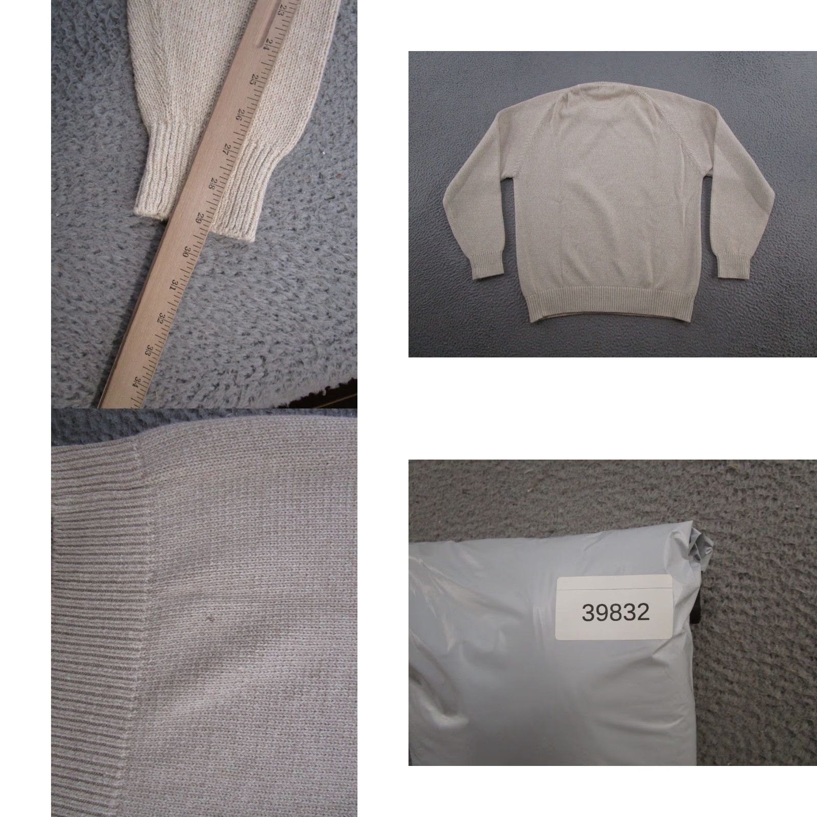 Lands' End VTG Lands' End Beige Heavy Knit Pullover Sweater Crewneck Size M Preppy Mens Pullover Sweater Vintage Beige Pullover Sweater Winter Fall Spring Mens Size US M / EU 48-50 / 2 - 8 Thumbnail