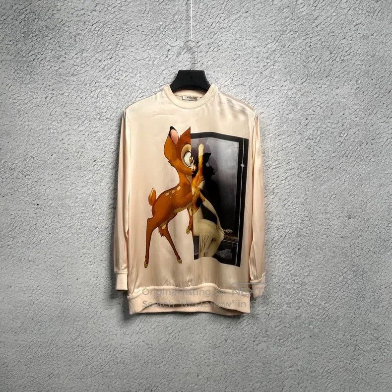 Givenchy Givenchy Pastel pink classic silk deer logo crewneck sweat Size US XS / EU 42 / 0 - 1 Thumbnail