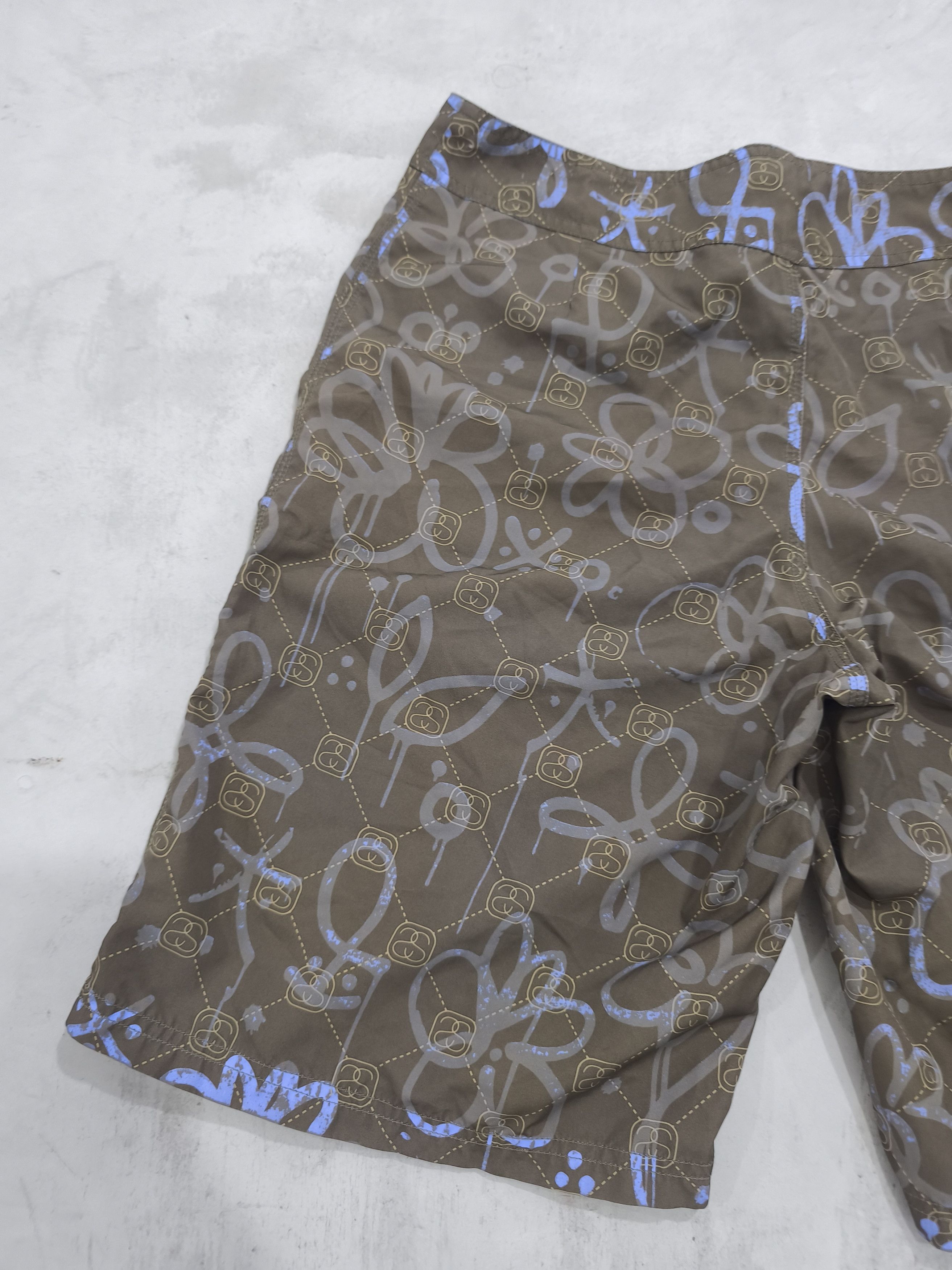 Stussy Vintage Stussy SS04 Logo Splash Board Shorts Monogram Size US 33 - 8 Thumbnail