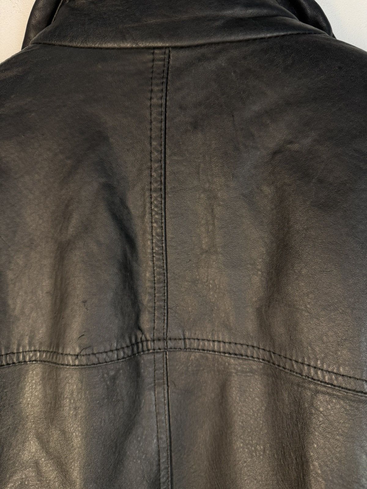 Yves Saint Laurent 90s YSL Leather Jacket Black Soft Vintage Rare Bomber Size US M / EU 48-50 / 2 - 24 Thumbnail