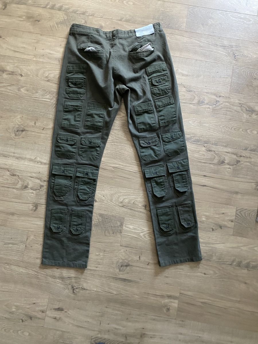 Other Olive green cargo pants with many pockets Size US 36 / EU 52 - 3 Thumbnail