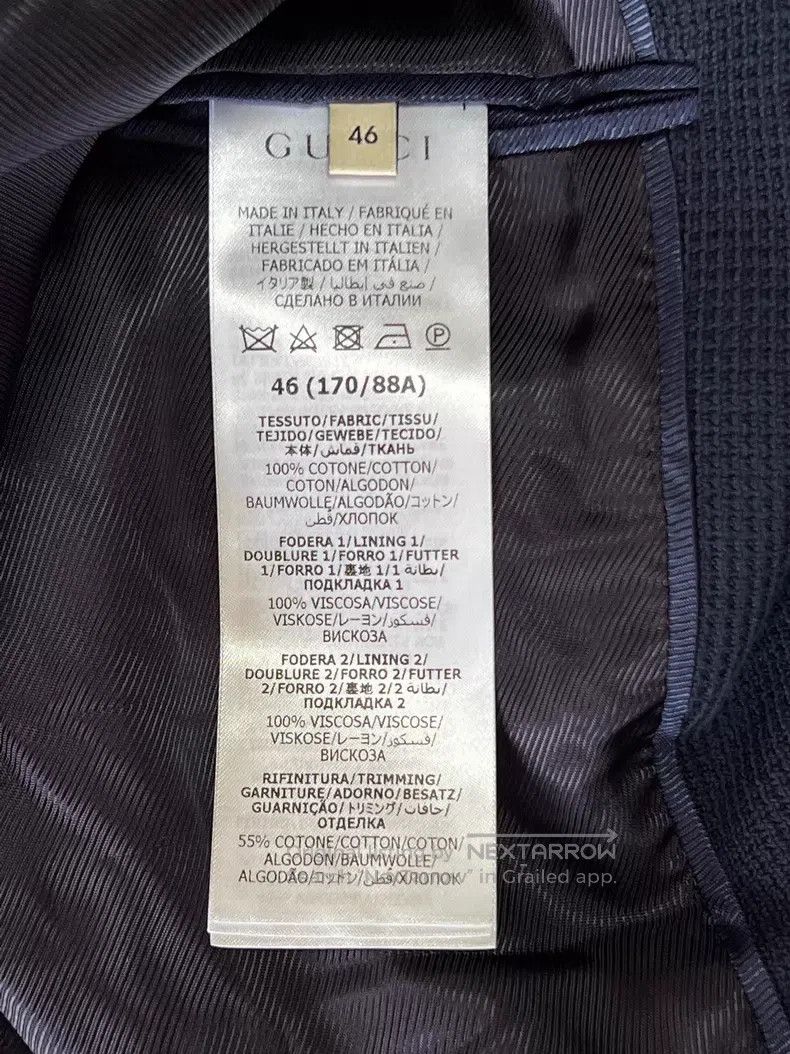 Gucci Gucci Suit Size 46R - 8 Thumbnail