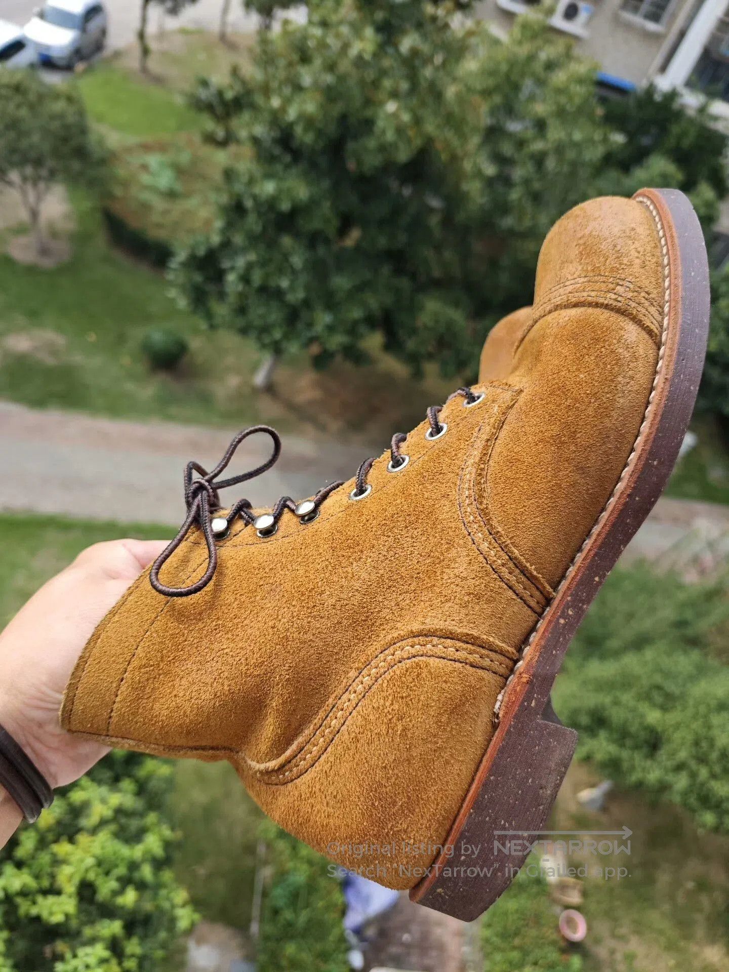 Red Wing Red Wing 8113 Suede Work Boots. Size US 8 / EU 41 - 4 Thumbnail