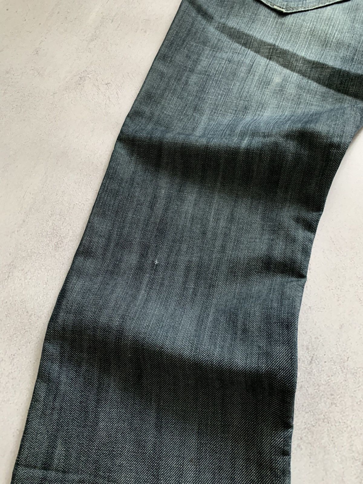 Japanese Brand 883 Police Jeans Dirty Baggy Denim Pants Distressed Crazy Size US 32 / EU 48 - 10 Thumbnail